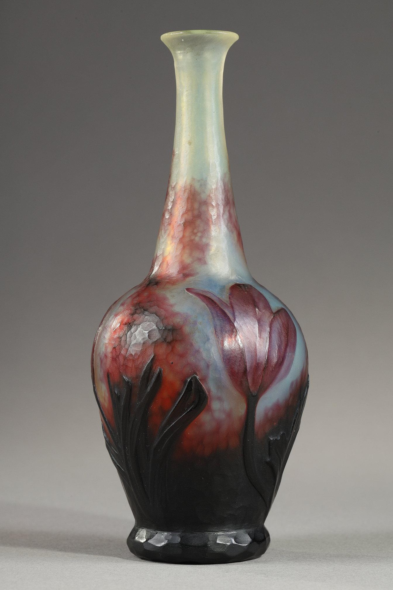 Vase mit Colchicum (Art nouveau), Art, von Daum