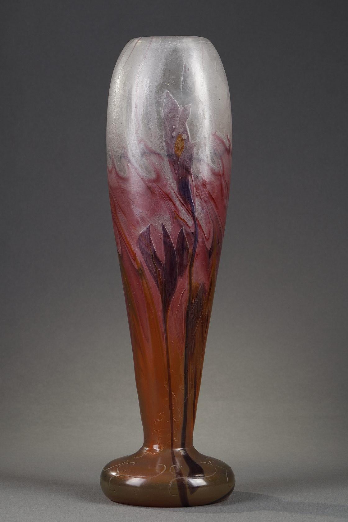 Vase "Marquetry with Crocus" - Art by Émile Gallé
