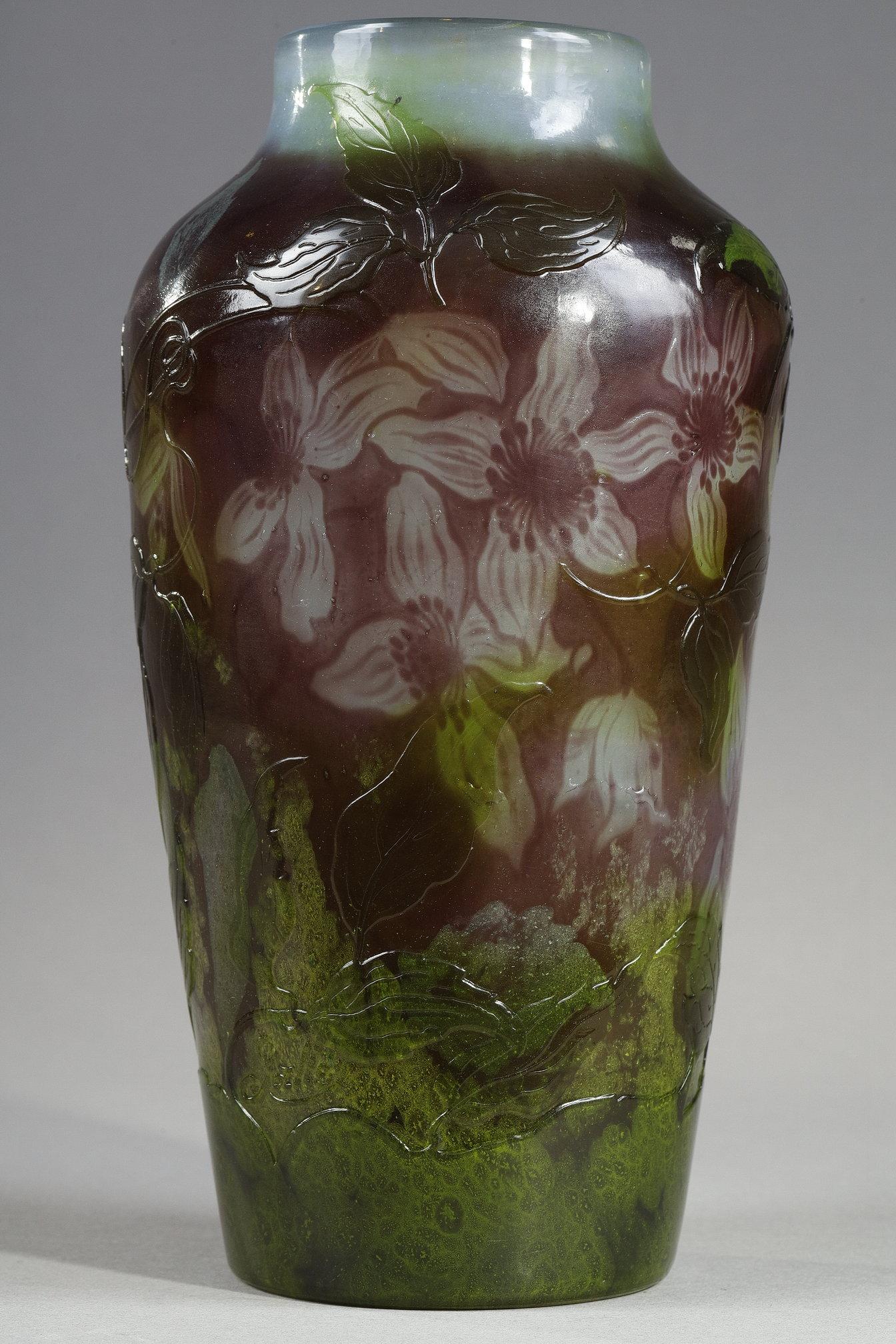 Vase with Clematis For Sale 3