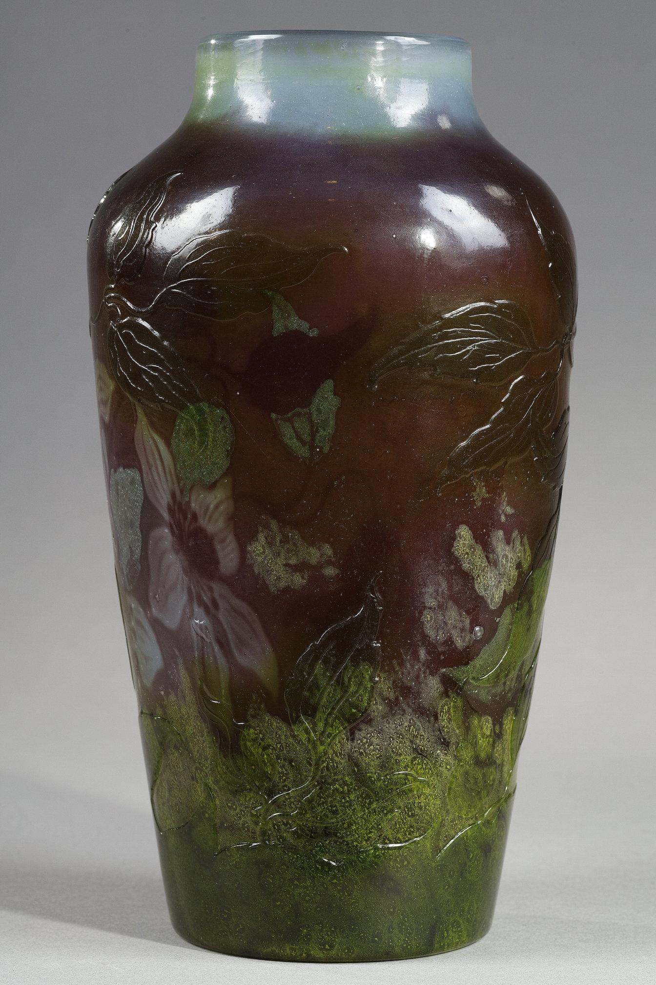 Vase with Clematis For Sale 9