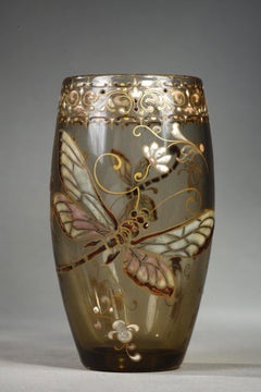 Cristallerie – Vase aux libellules