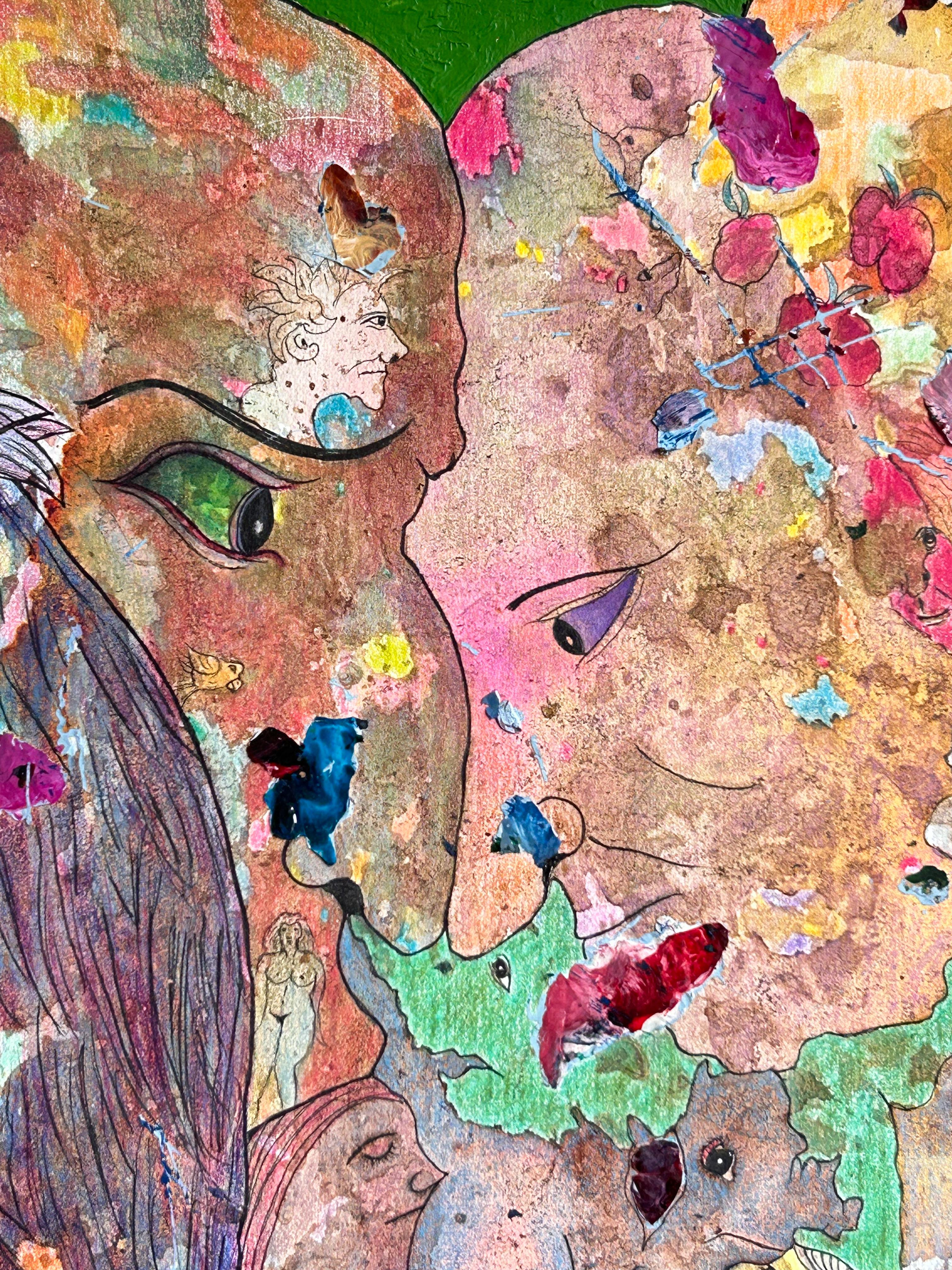 „Old love, new love“ Zeichnung, Acryl, Tinte und Buntstifte von L-Xiua 7
