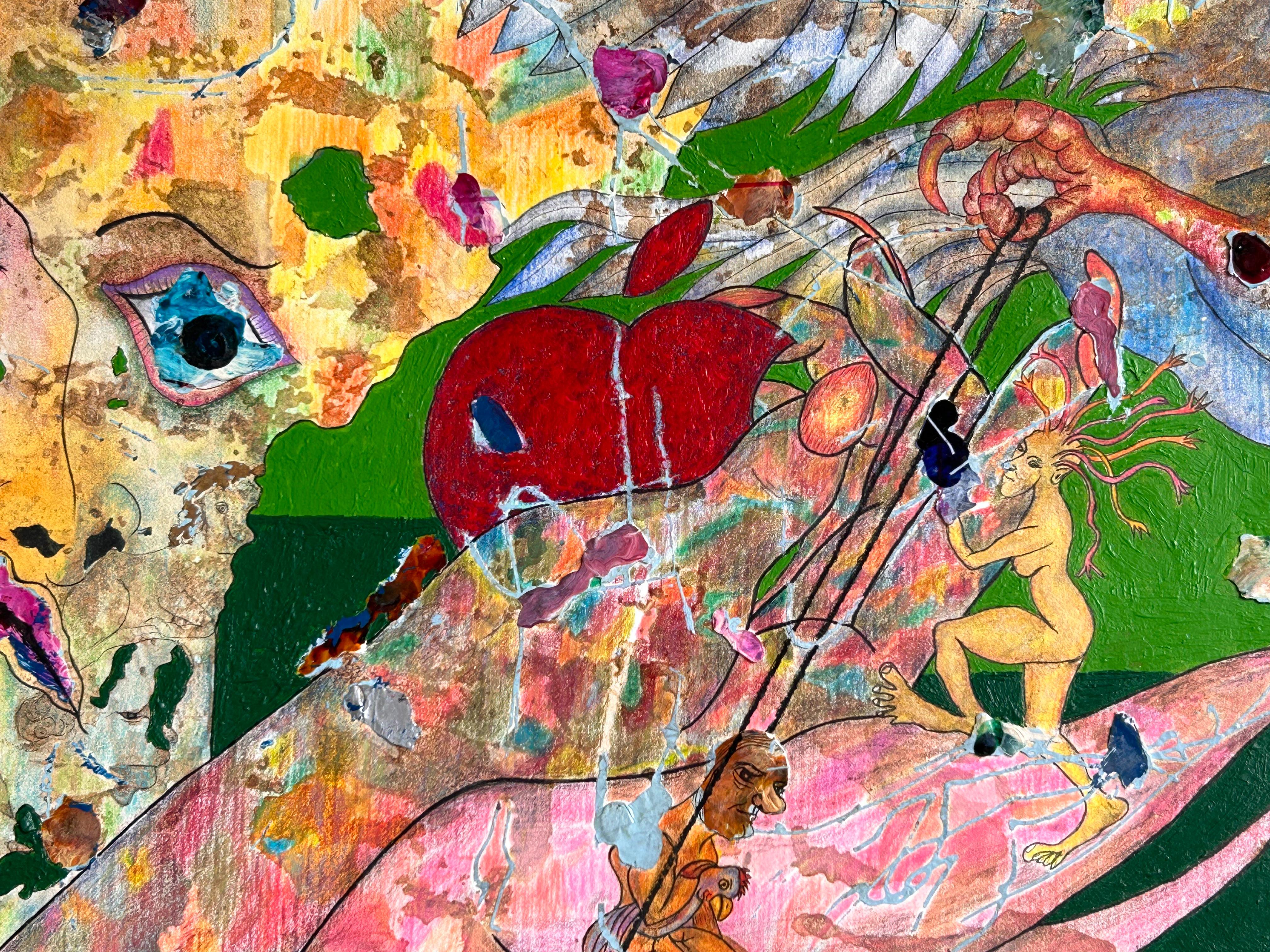 „Old love, new love“ Zeichnung, Acryl, Tinte und Buntstifte von L-Xiua 8