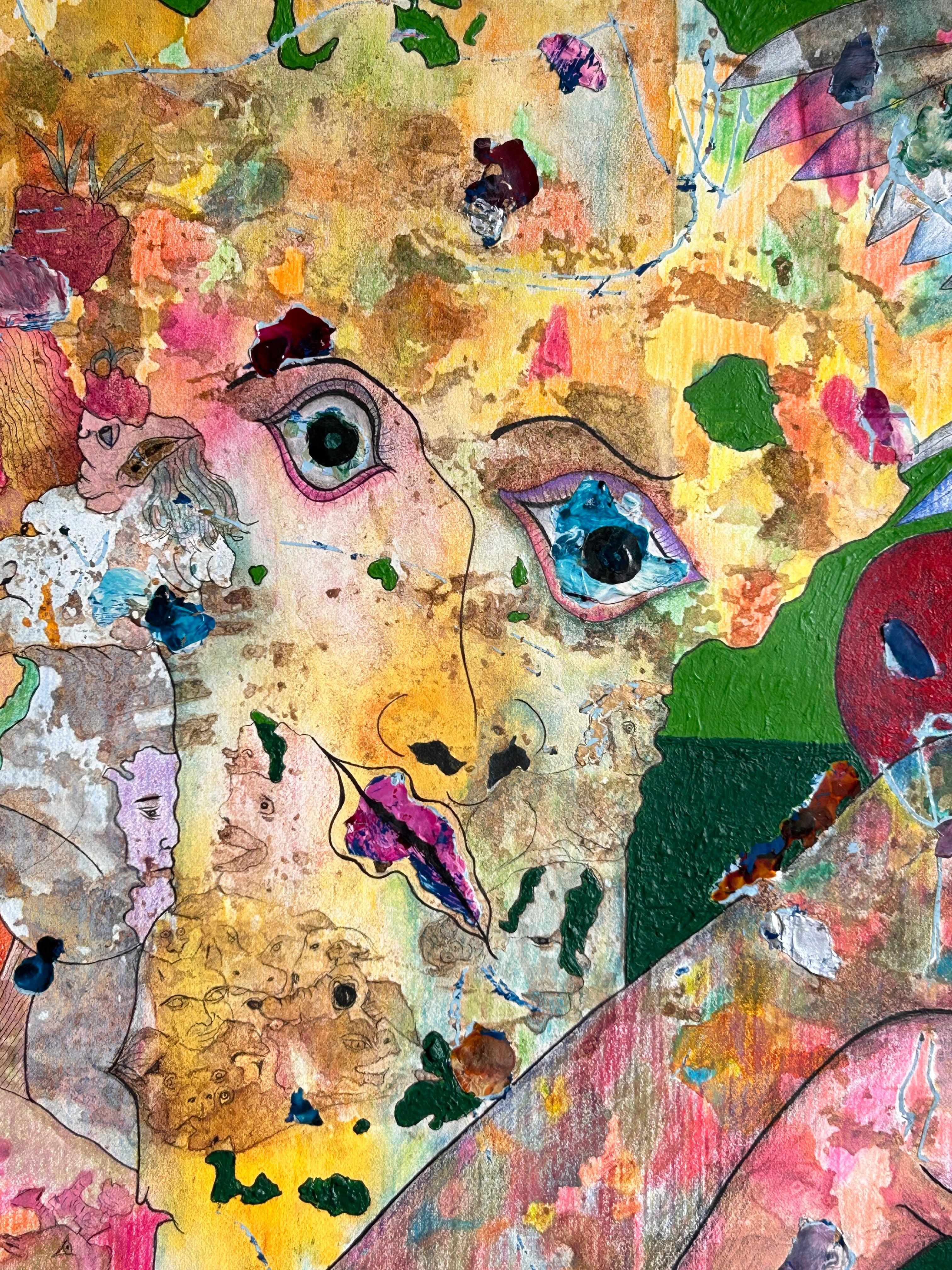 „Old love, new love“ Zeichnung, Acryl, Tinte und Buntstifte von L-Xiua 9