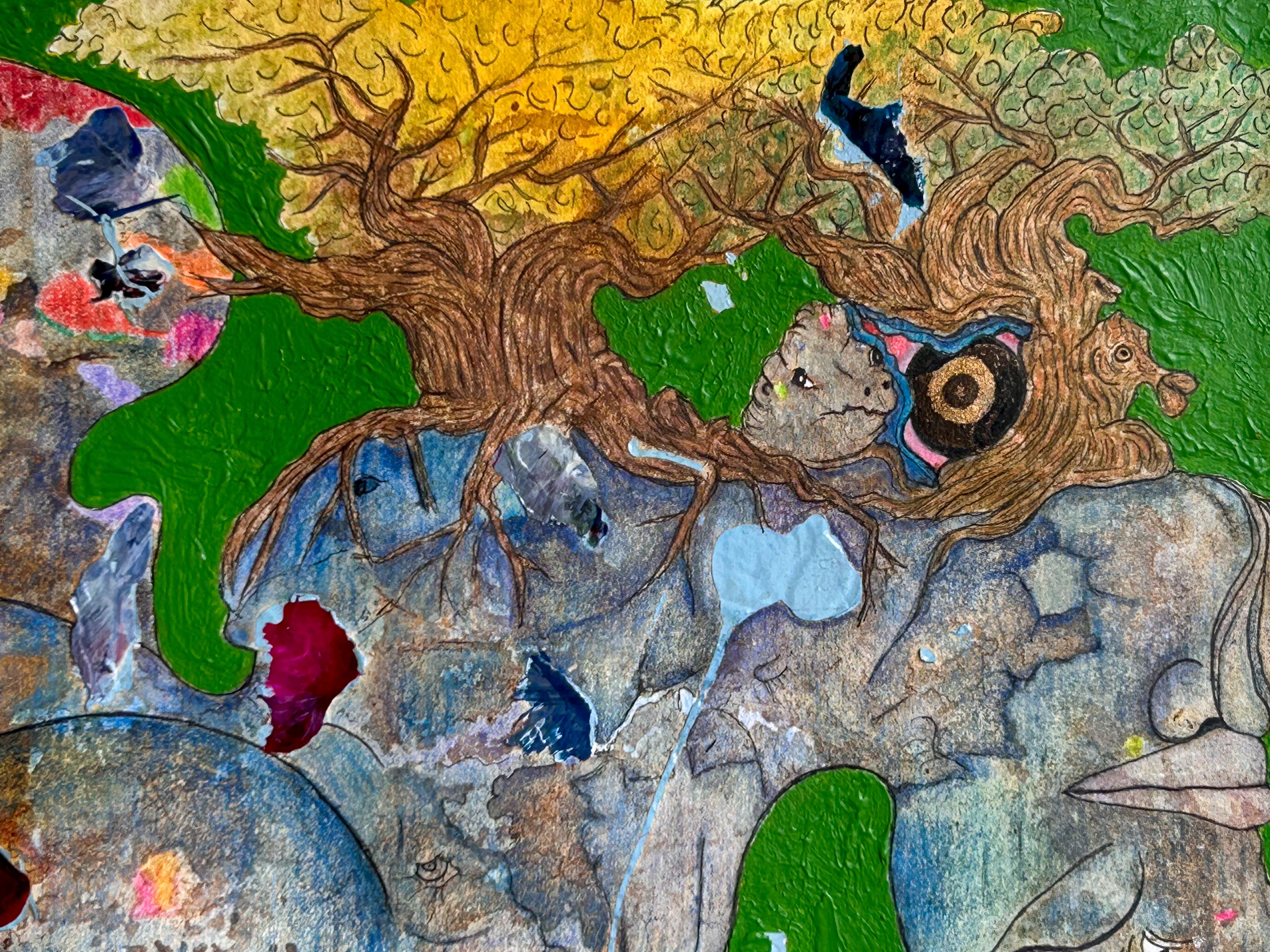 „Old love, new love“ Zeichnung, Acryl, Tinte und Buntstifte von L-Xiua 11
