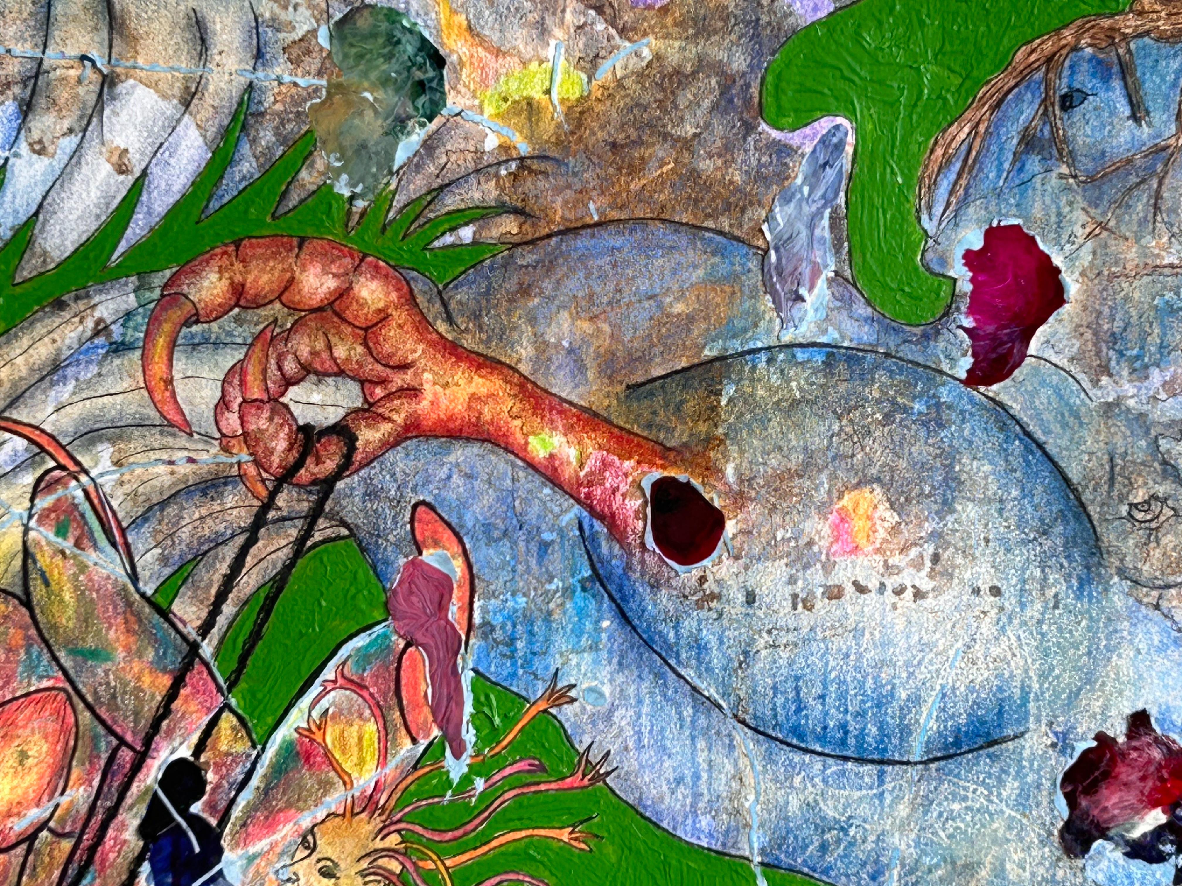 „Old love, new love“ Zeichnung, Acryl, Tinte und Buntstifte von L-Xiua 13