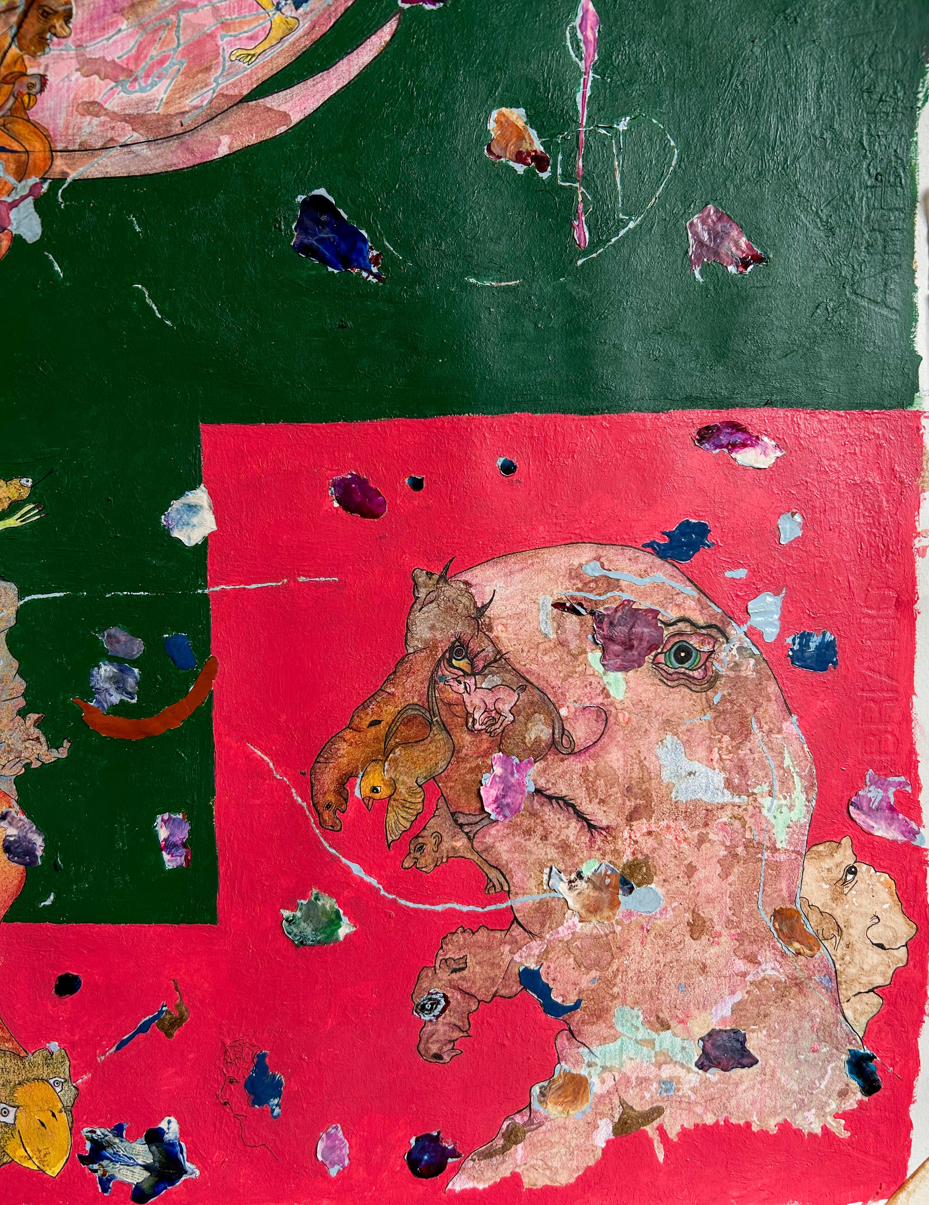 „Old love, new love“ Zeichnung, Acryl, Tinte und Buntstifte von L-Xiua 14