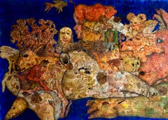 „Woher kommen wir?“ Zeitgenössische Zeichnung auf Fabriano-Papier, 100 x 78 cm