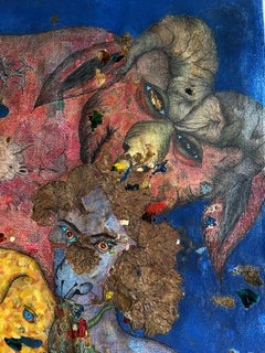 Epiphany Drawing on Fabriano Paper, Color Pencil and Ink, 100x70 cm