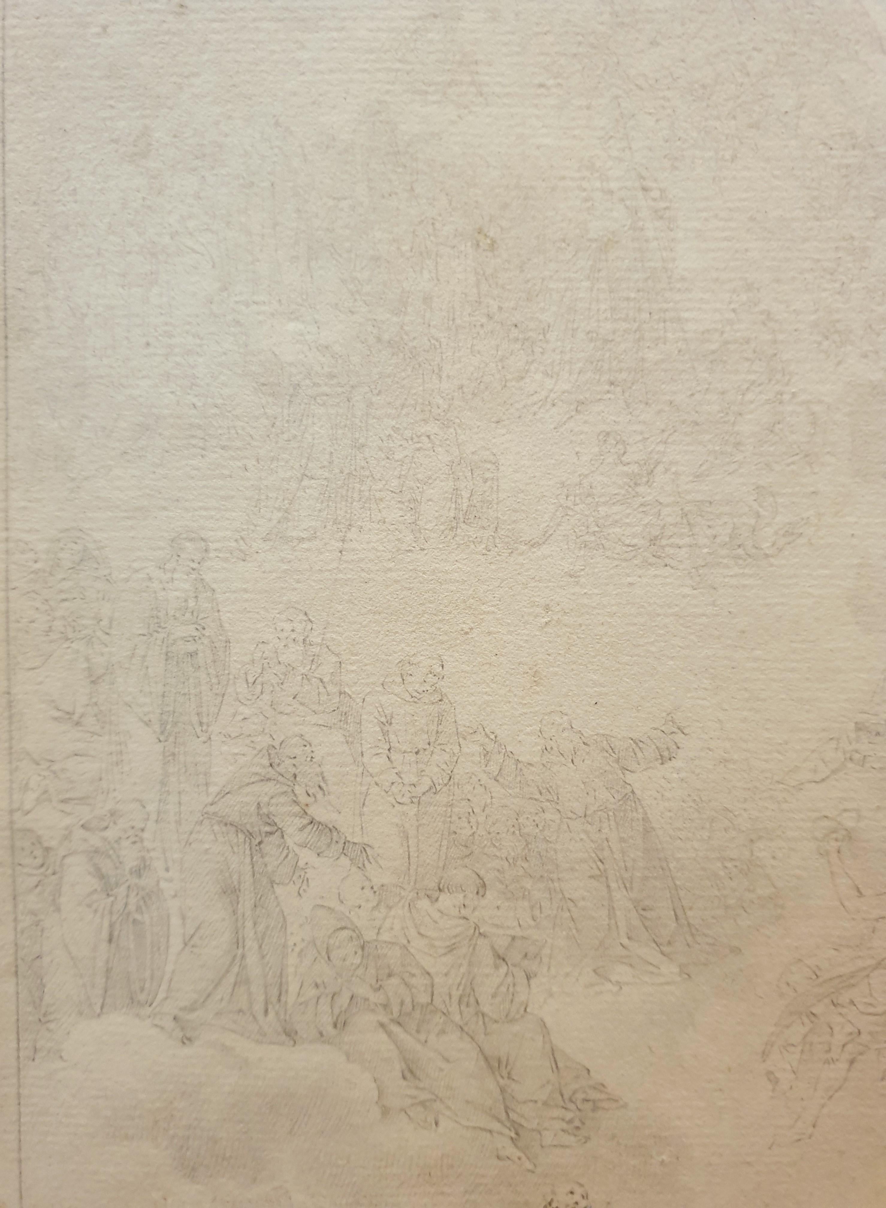 Johan Jacob HOCH Mayence, 1750 - Mayence, 1829 Dessin au crayon 34 x 22 cm (50 x 41 cm avec le cadre) Signé et daté en bas à gauche 