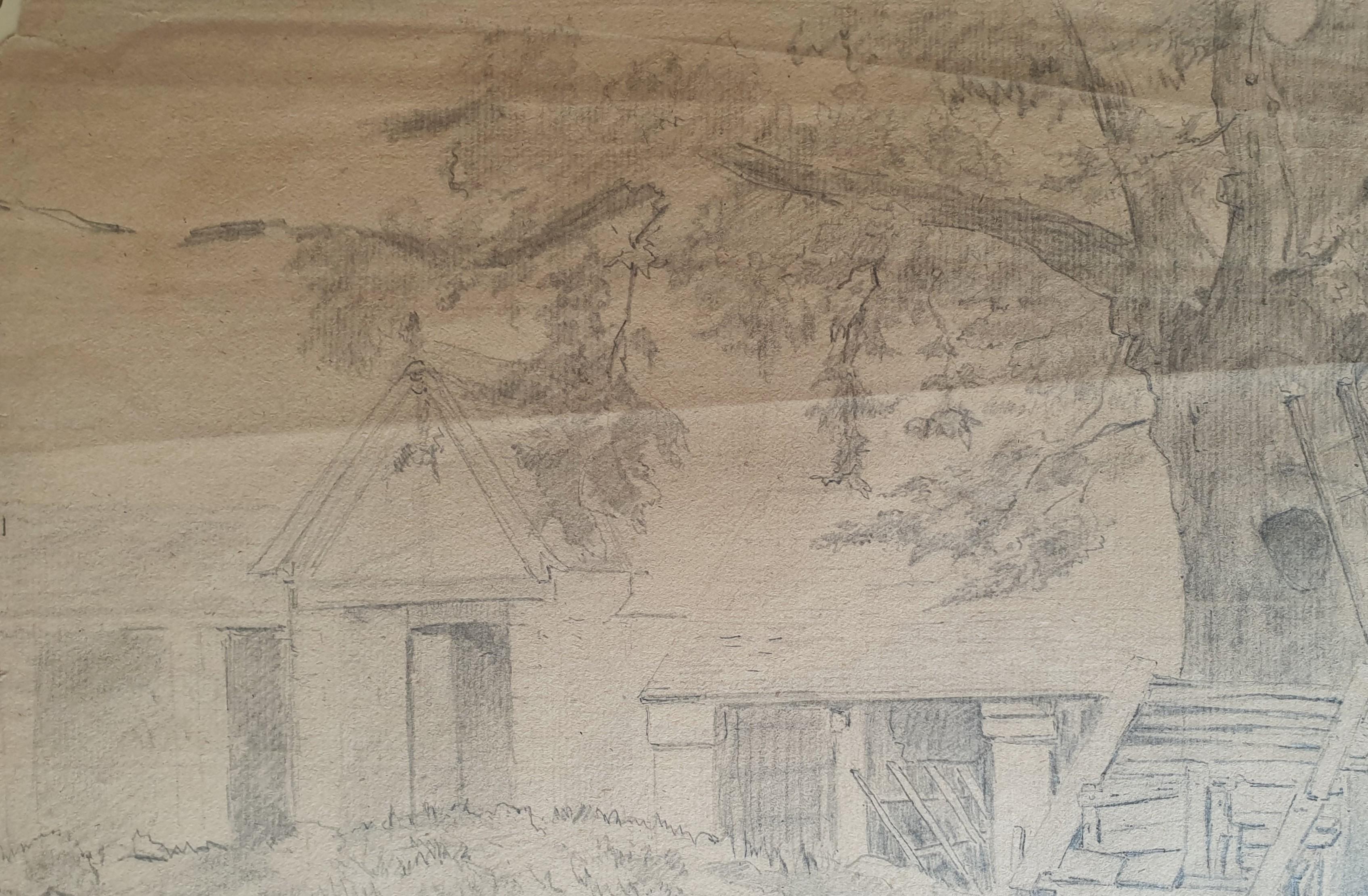 École française du 19e siècle, près de Barbizon Fontainebleau - Impressionnisme Art par Unknown