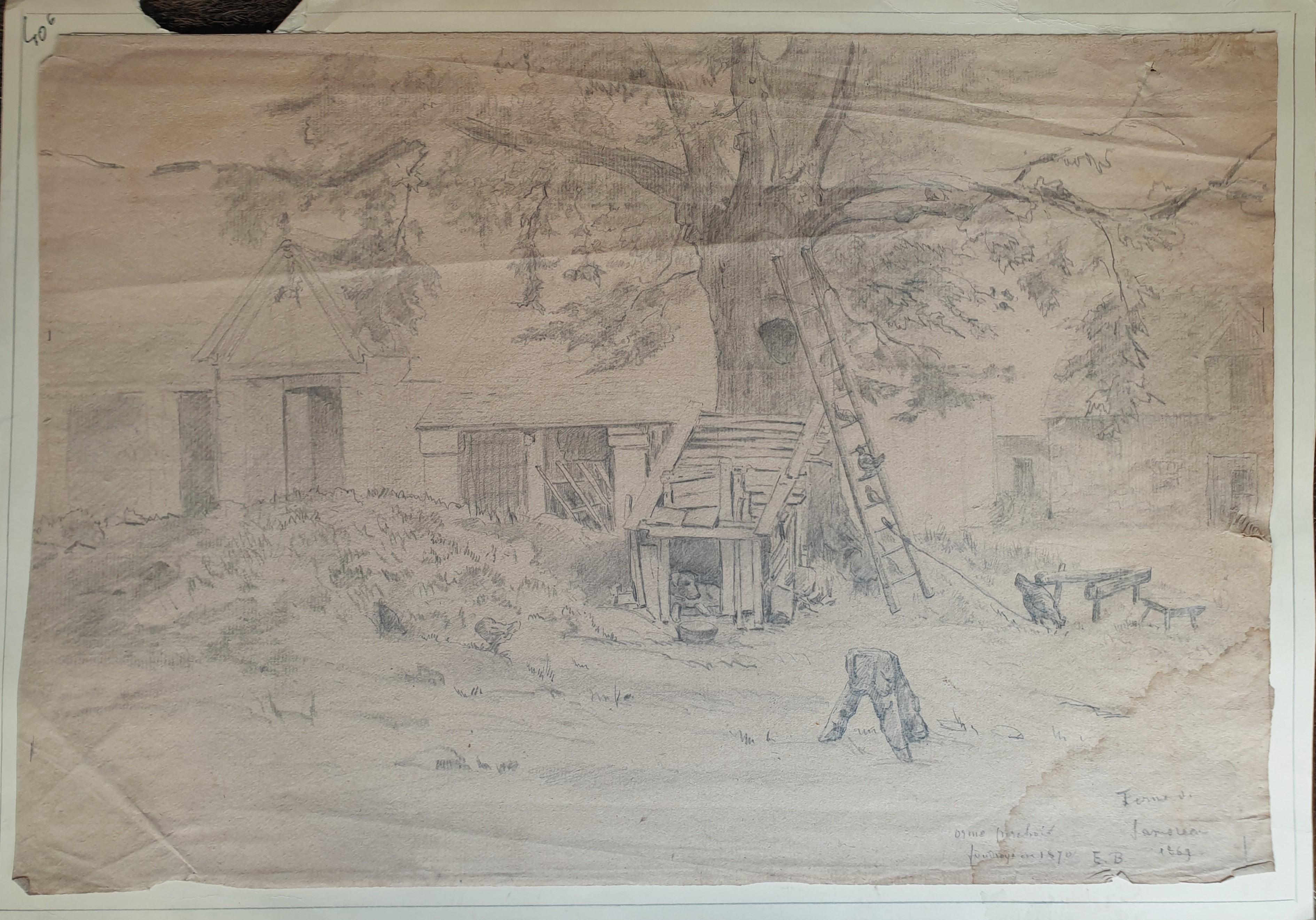 L'école française du 19ème siècle
Dessin au crayon
40 x 28 cm
Signé et daté 