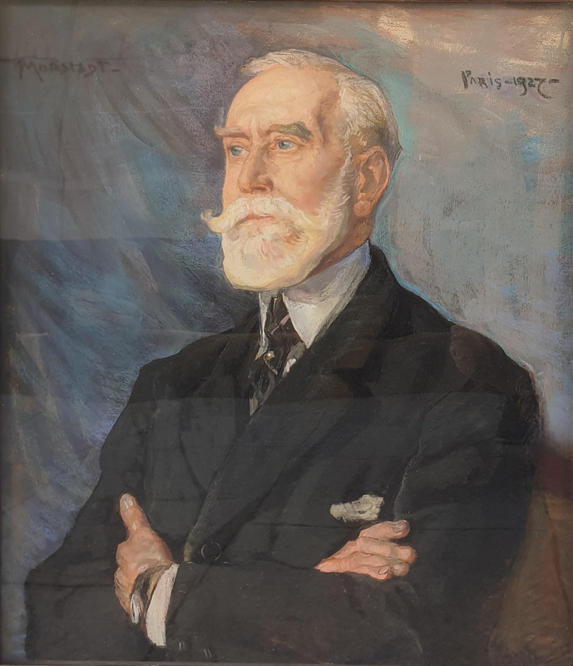Anna MORSTADT Wien, 1874 - Paris, 1946
Pastell 66,5 x 57,5 cm (75,5 x 66,5 cm mit Rahmen)
Signiert und datiert 