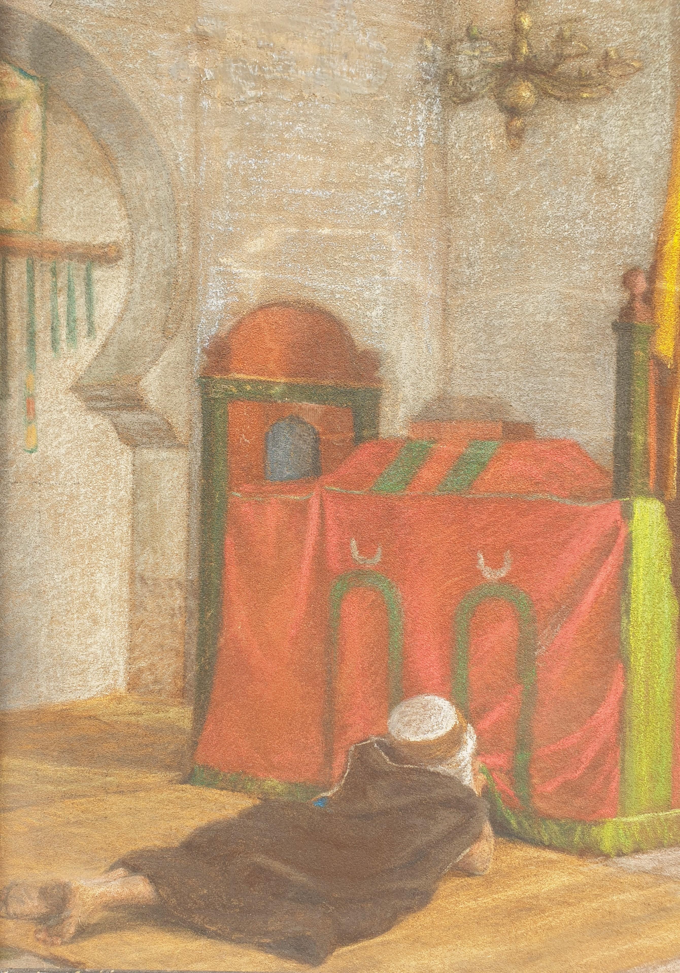Les tombeaux islamiques orientalistes pastel du sultan Mausoleum, fin du 19e siècle - École française Art par Unknown