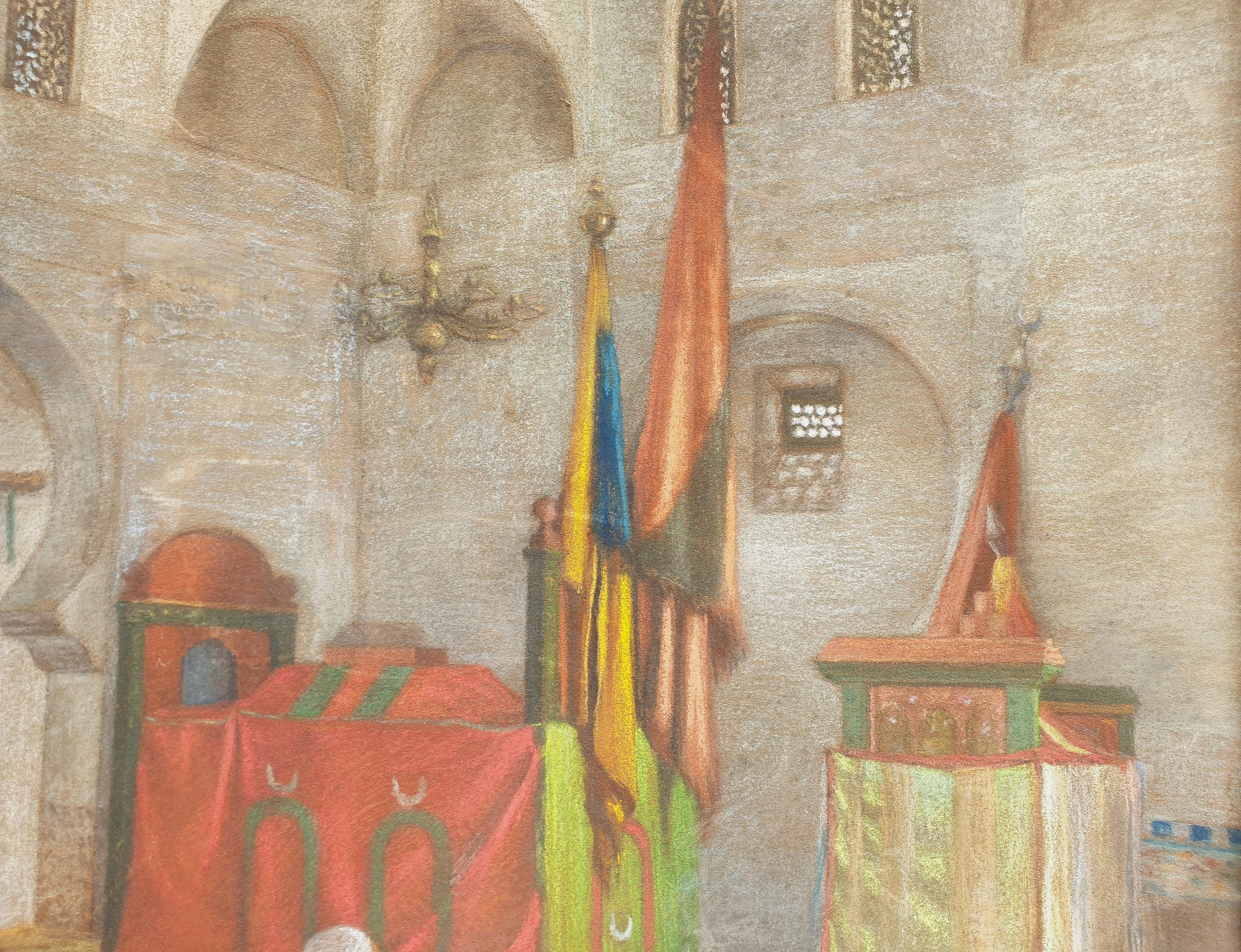 Les tombeaux islamiques orientalistes pastel du sultan Mausoleum, fin du 19e siècle en vente 1