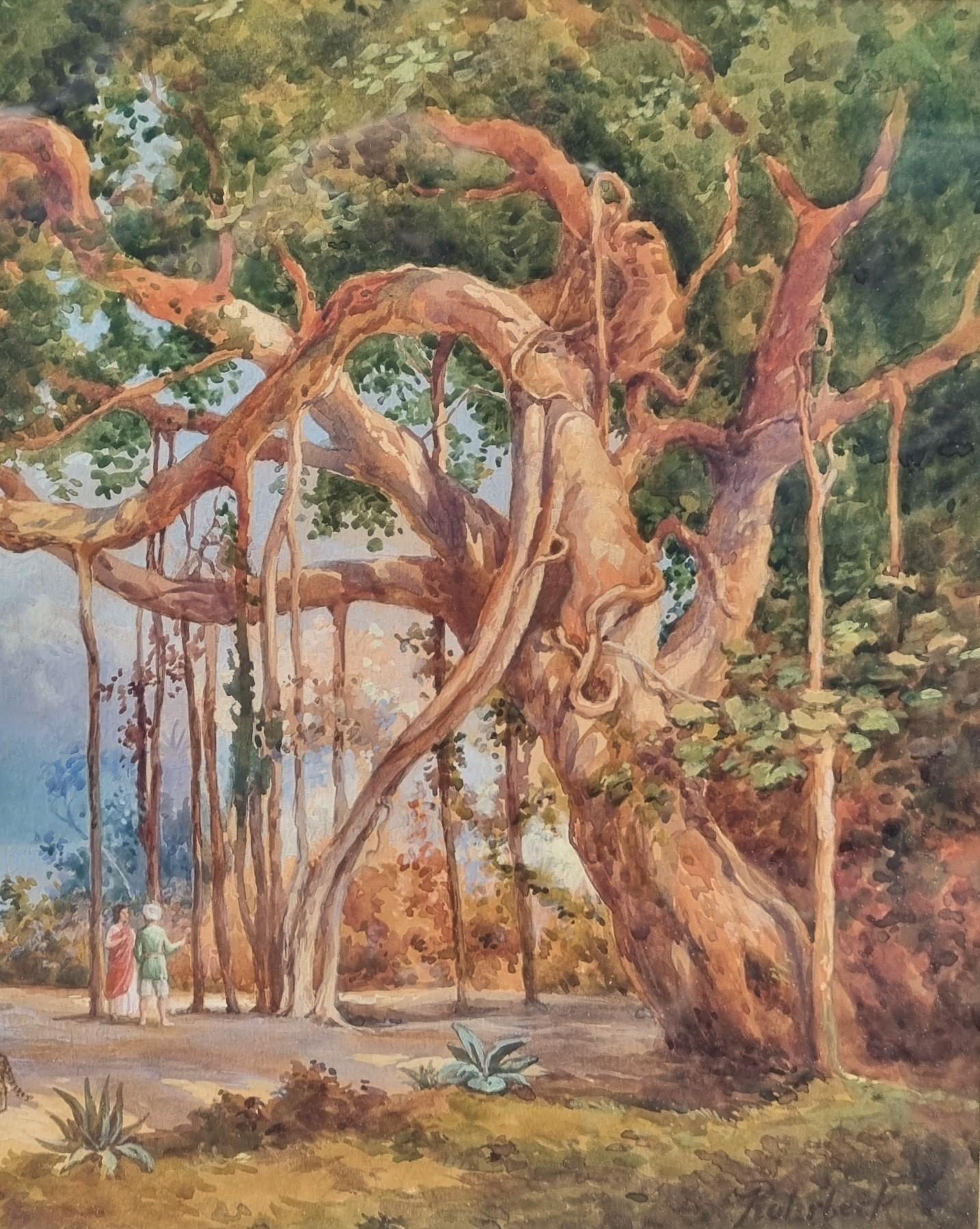 Franz ROHRBECK
Torgau (Germany), 1852 – Milwaukee (Wisconsin), 1919
Watercolor and heightened with white gouache
29 x 41 cm (45.5 x 57 cm with frame)
Signed lower left “F. Rohrbeck”
Very good condition
Beautiful gilded wooden frame

Franz Rohrbeck