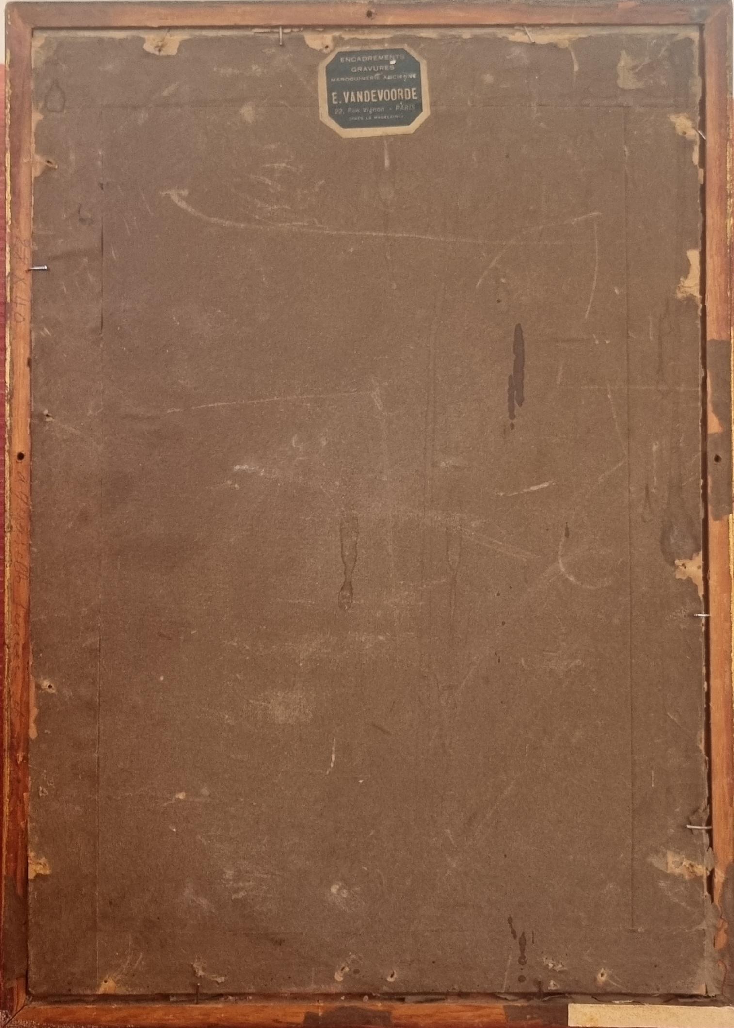 Acquerello accademico francese del 19° GHESQUIER Ritratto di giovane donna italiana Roma 1880 in vendita 2