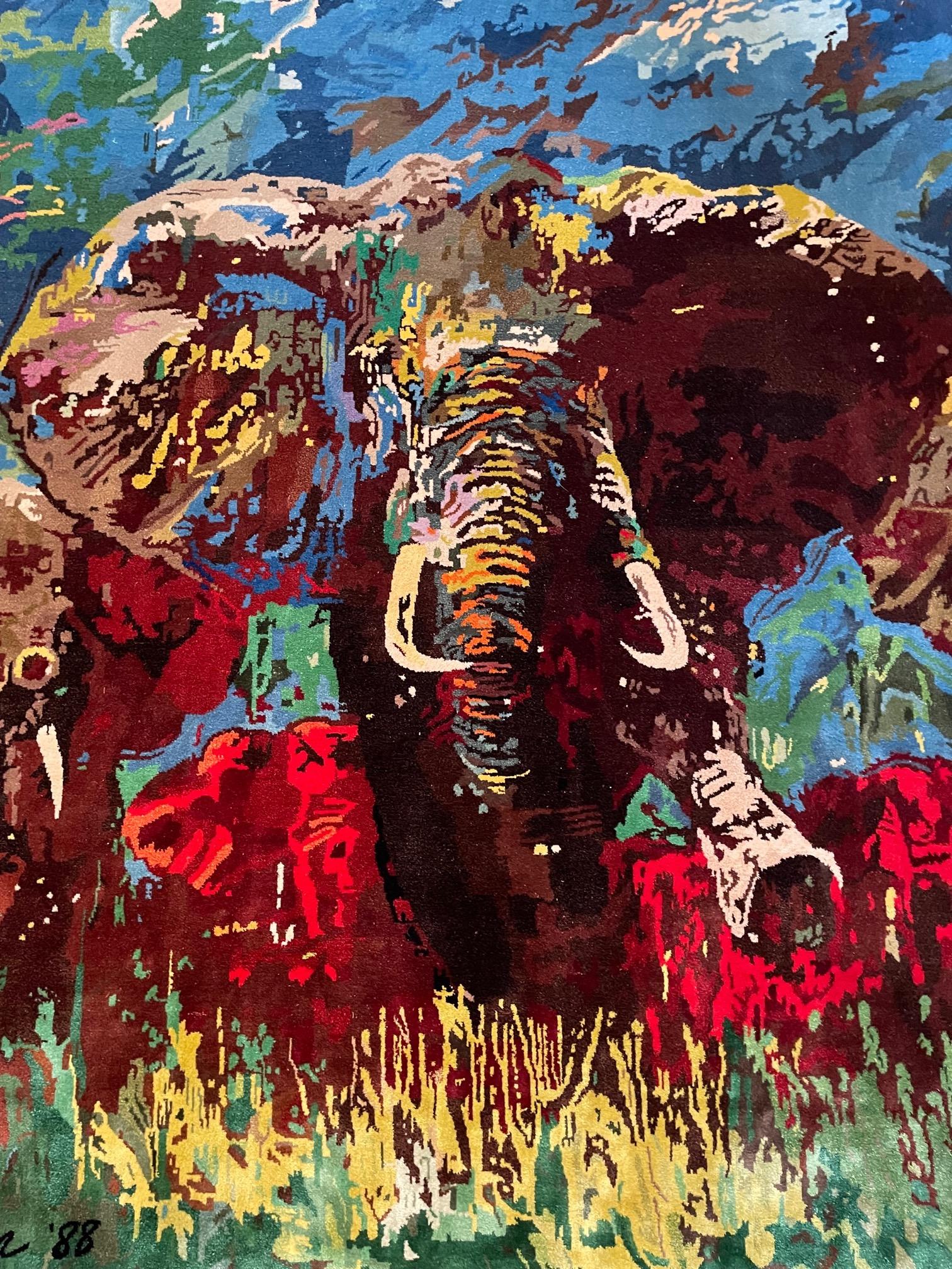 Tapisserie estampille d'éléphant
Publié en 1988
Dimensions de la zone d'image 60