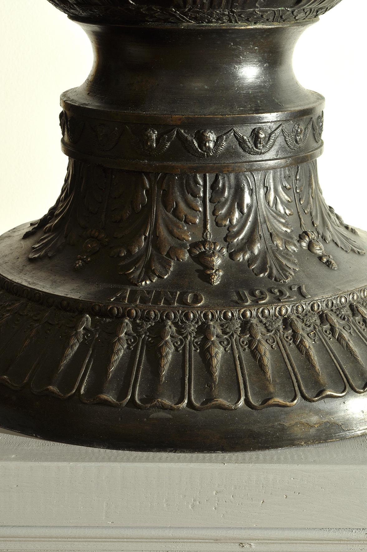 PREMIATA FONDERIA F.lli DE POLI VITTORIO Pair of large