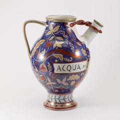 Lustrous majolica pourer, "Bottega Ceramica" art ceramics, 1920/30