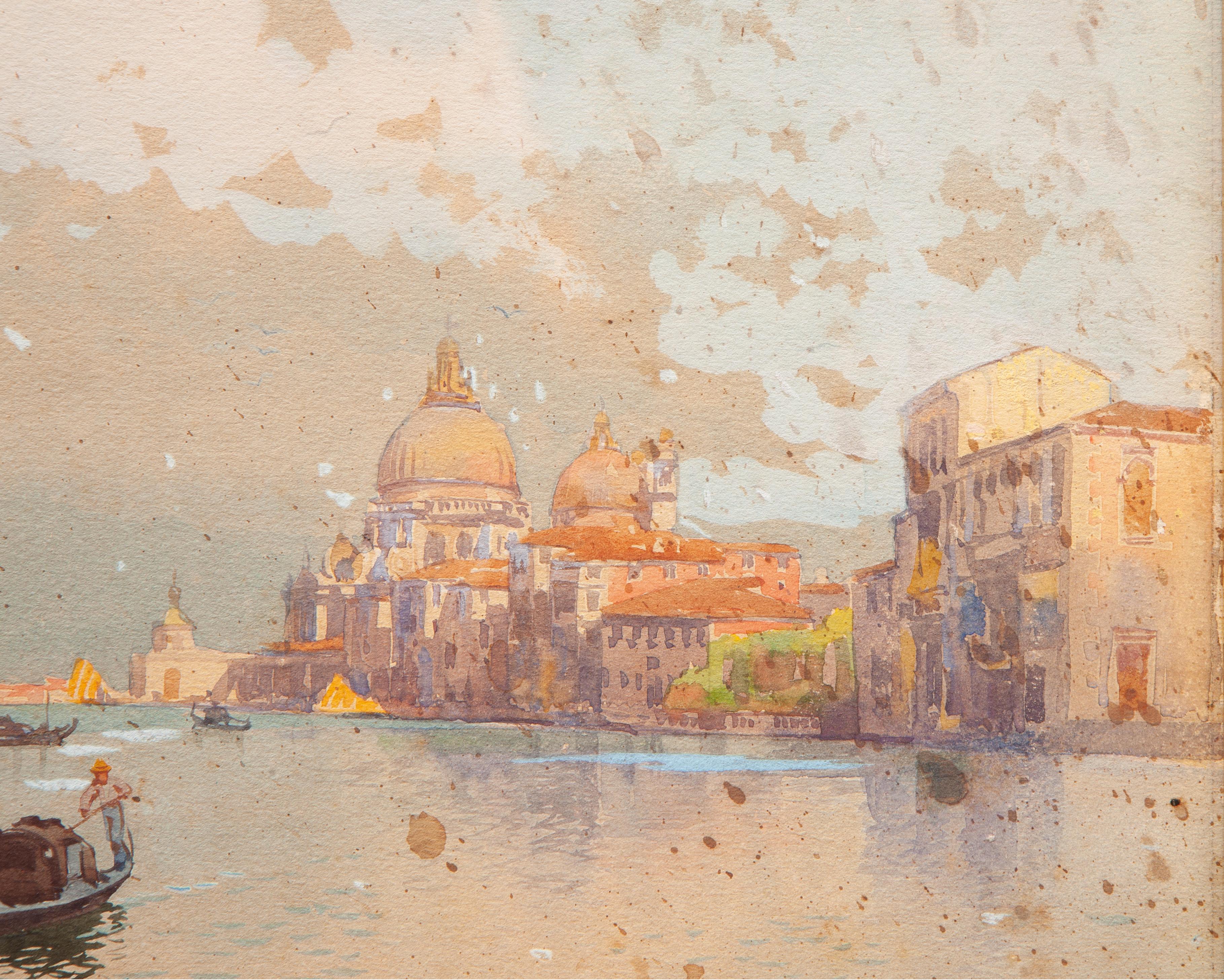 Gian Luciano Sormani (1867-1938)

‘Canal Grande in Venice’
Watercolor on paper
Gilt frame and invisible glass.
Size: 31x45 cm ( 57x70 cm including frame)
Period: Early 20th century

Gian Luciano Sormani was born in Legnago (Verona) in 1867 and died