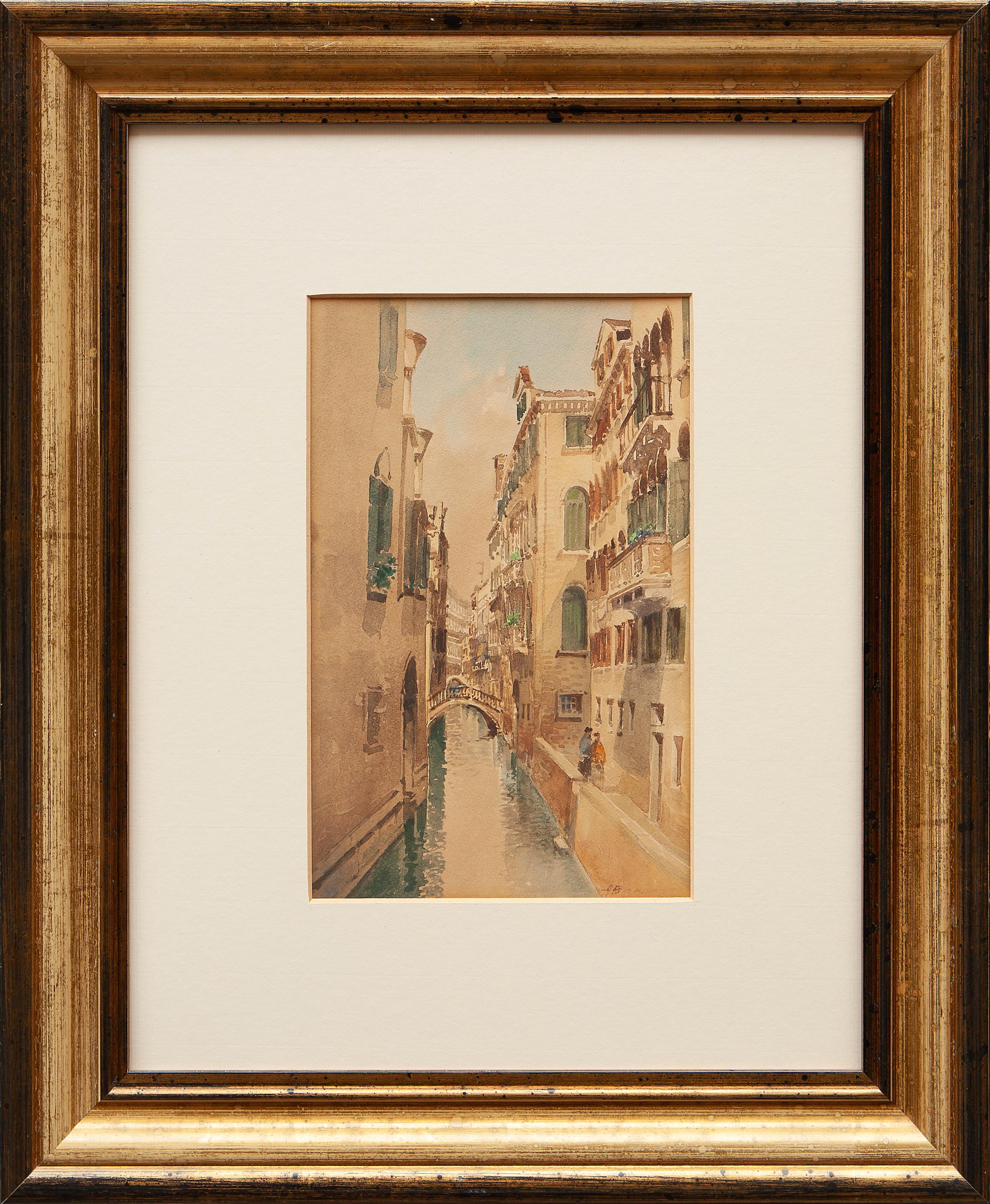 Andrea Biondetti Landscape Art - Canal in Venice
