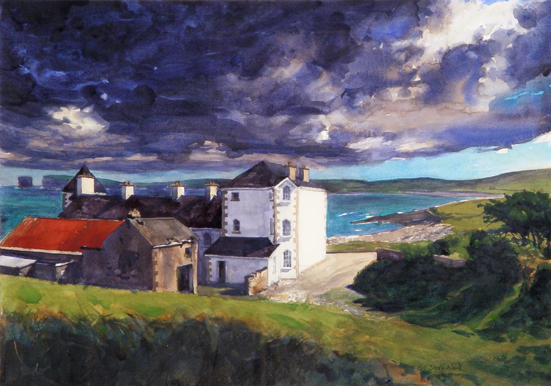 Bob Stuth-Wade Landscape Art - Stella Maris and Down Patrick Head