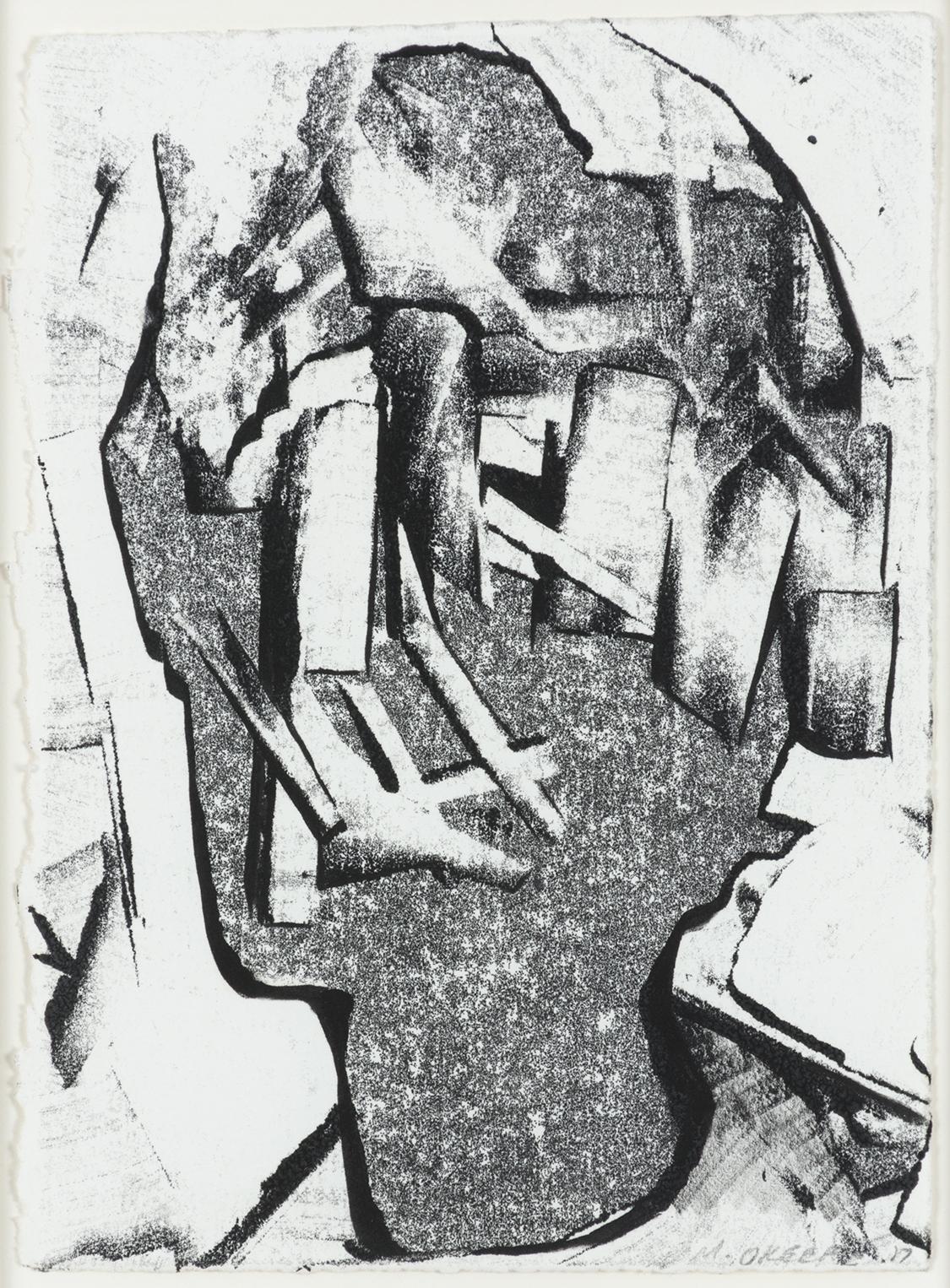 Michael O'Keefe Abstract Drawing - Election Year Portrait 3
