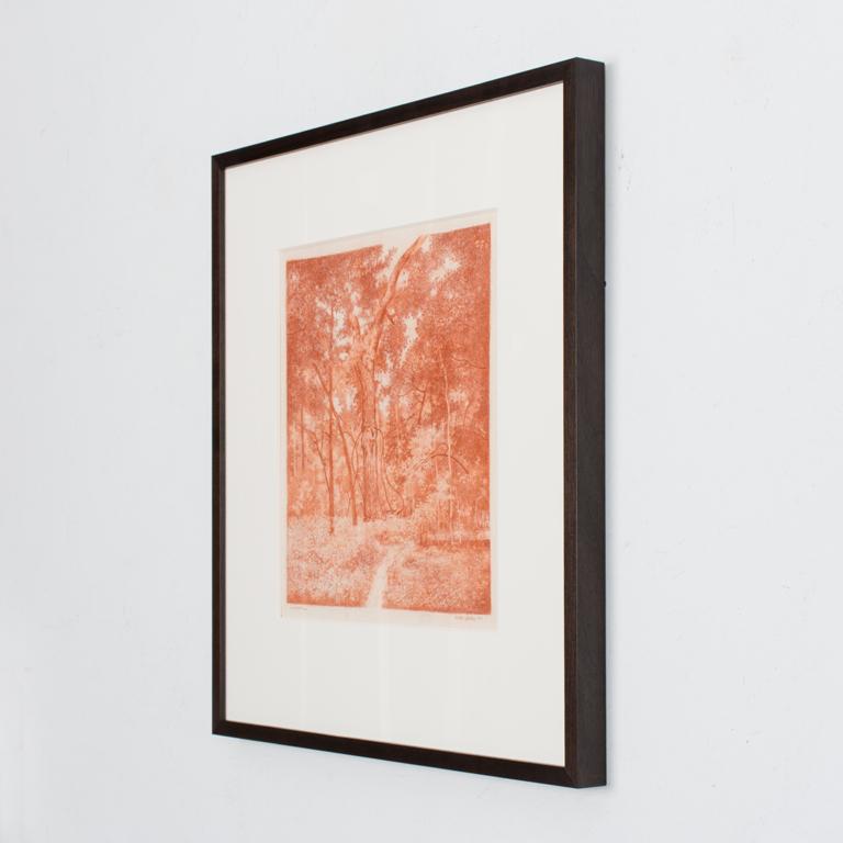 Sommer/Sommer (Orange), Landscape Art, von Anne C. Weary