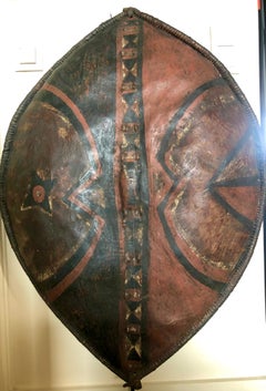 Antique African Art Massai Shield  