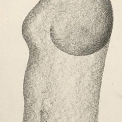 1960s Figural Graphite Drawing by Artist Albert Radoczy