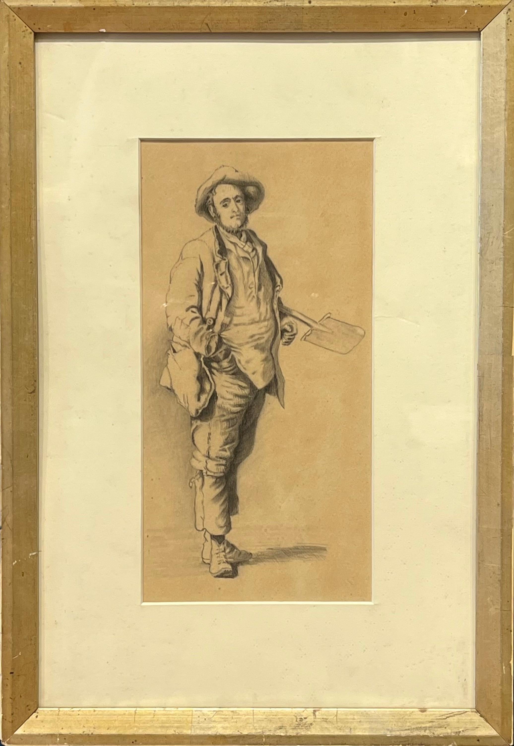 Portrait of Man with Shovel