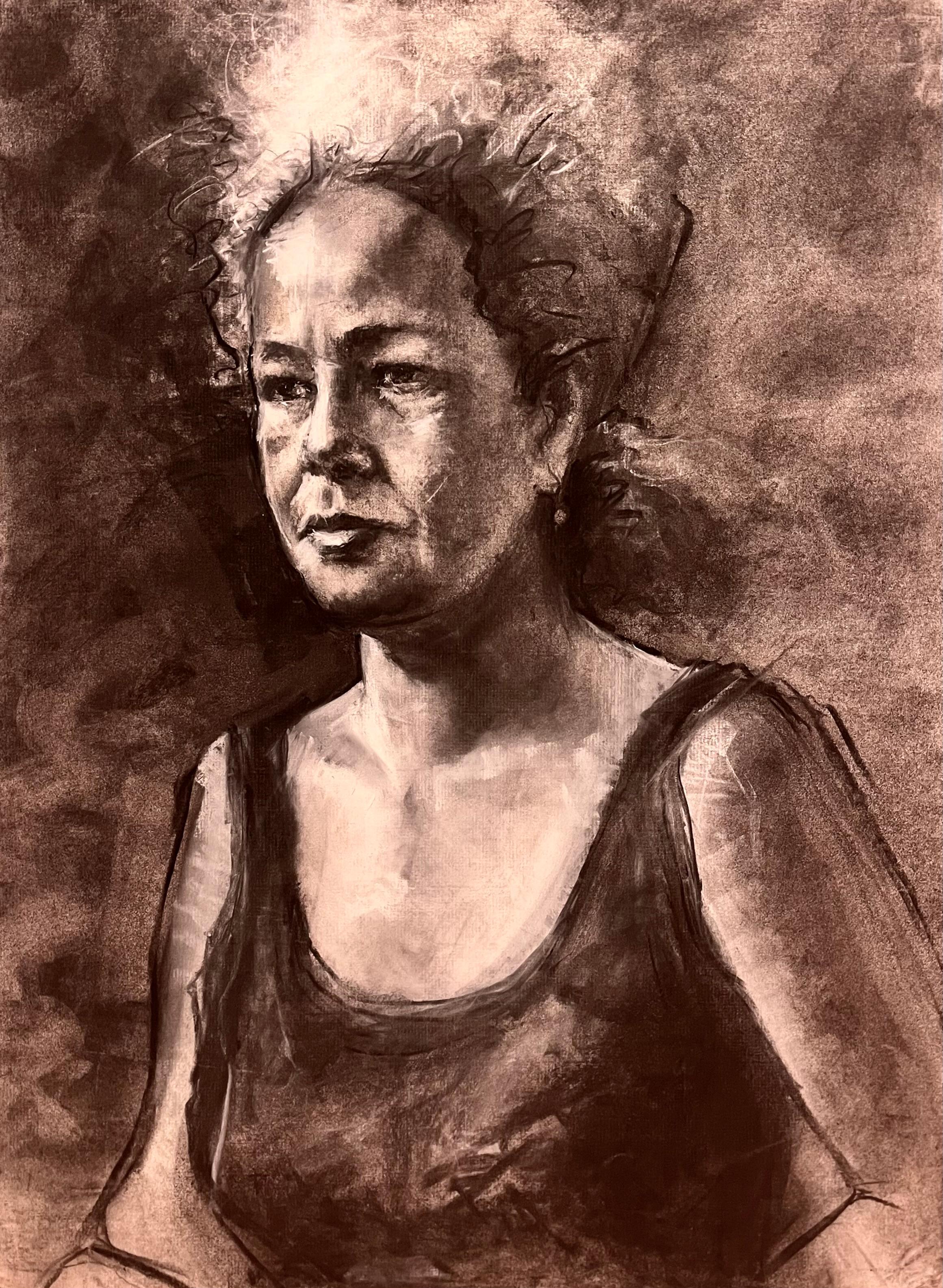 MTH Figurative Art - Portrait of African American Woman