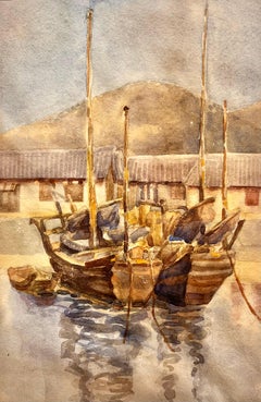Antique Boats on the water From Yii Keo China