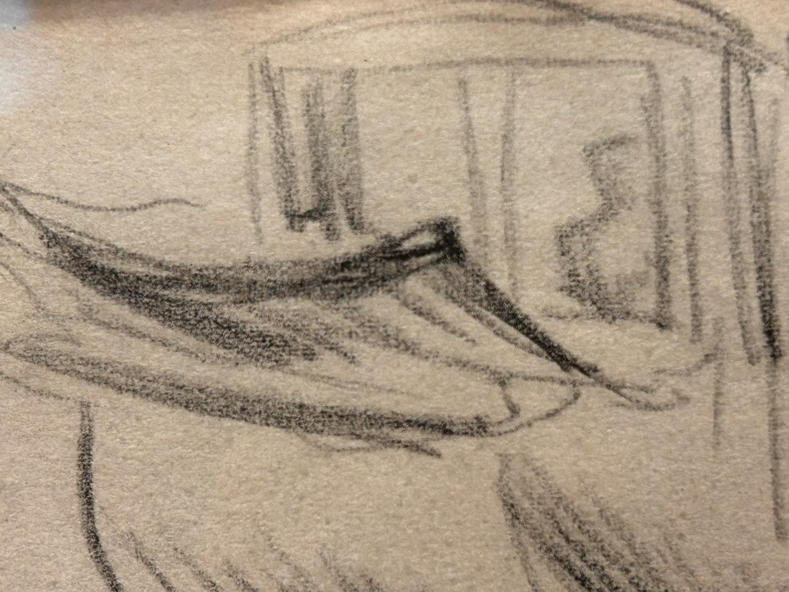Dibujo de automóvil a lápiz - Still-Life Marrón de Jacques Villon