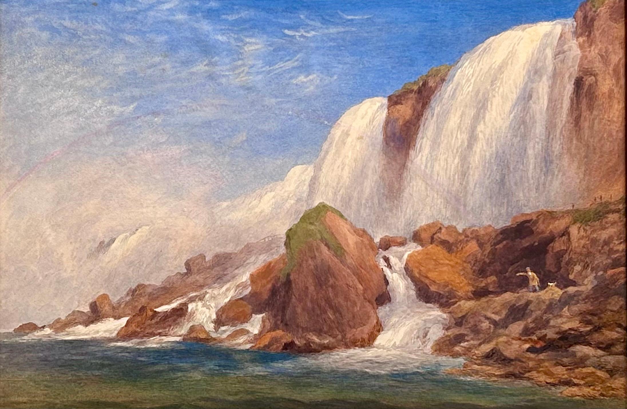 Rainbow Over the Niagara Falls, NY - Art by John Henry Hill