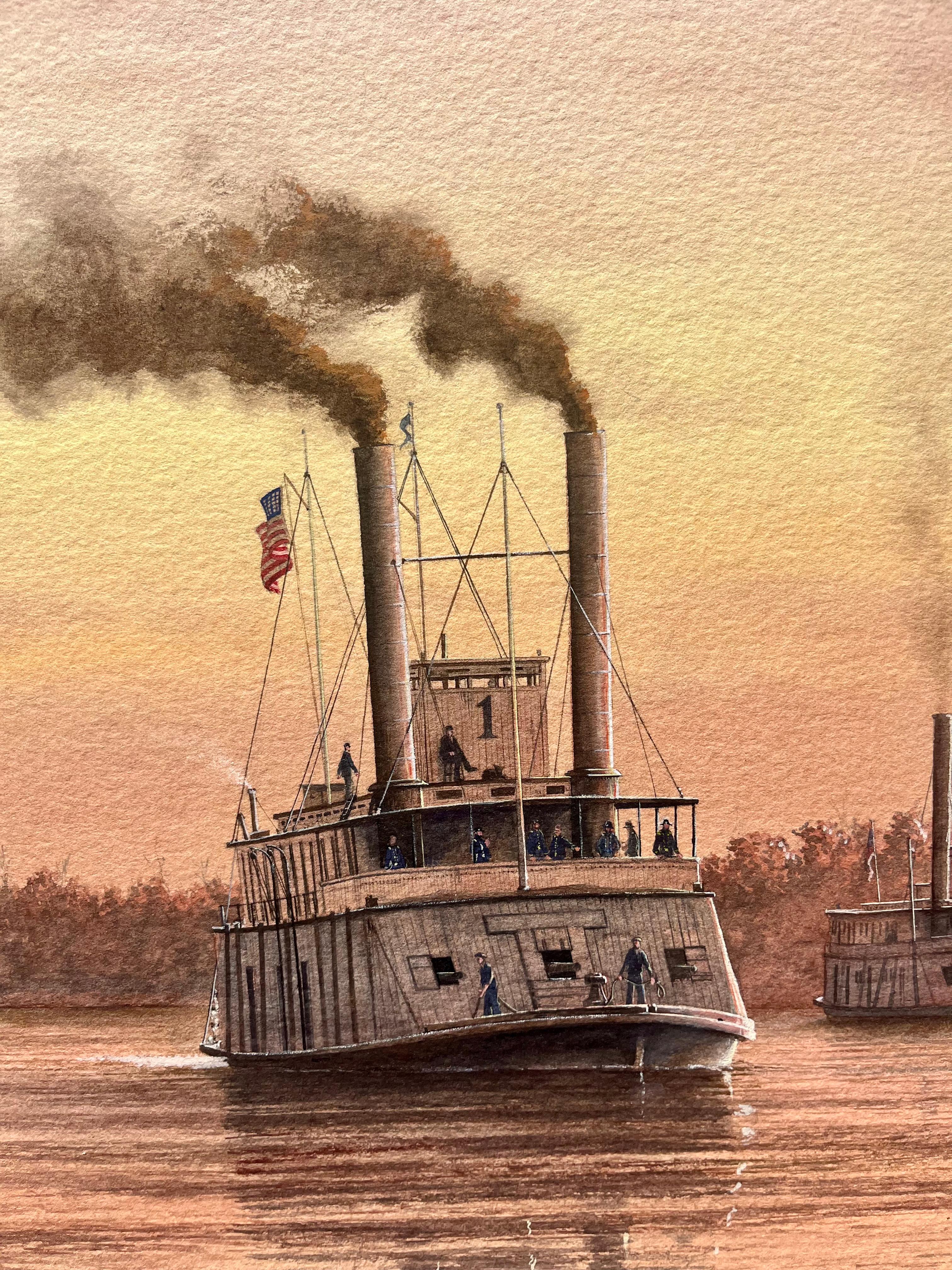 Civil War Boat Scene 