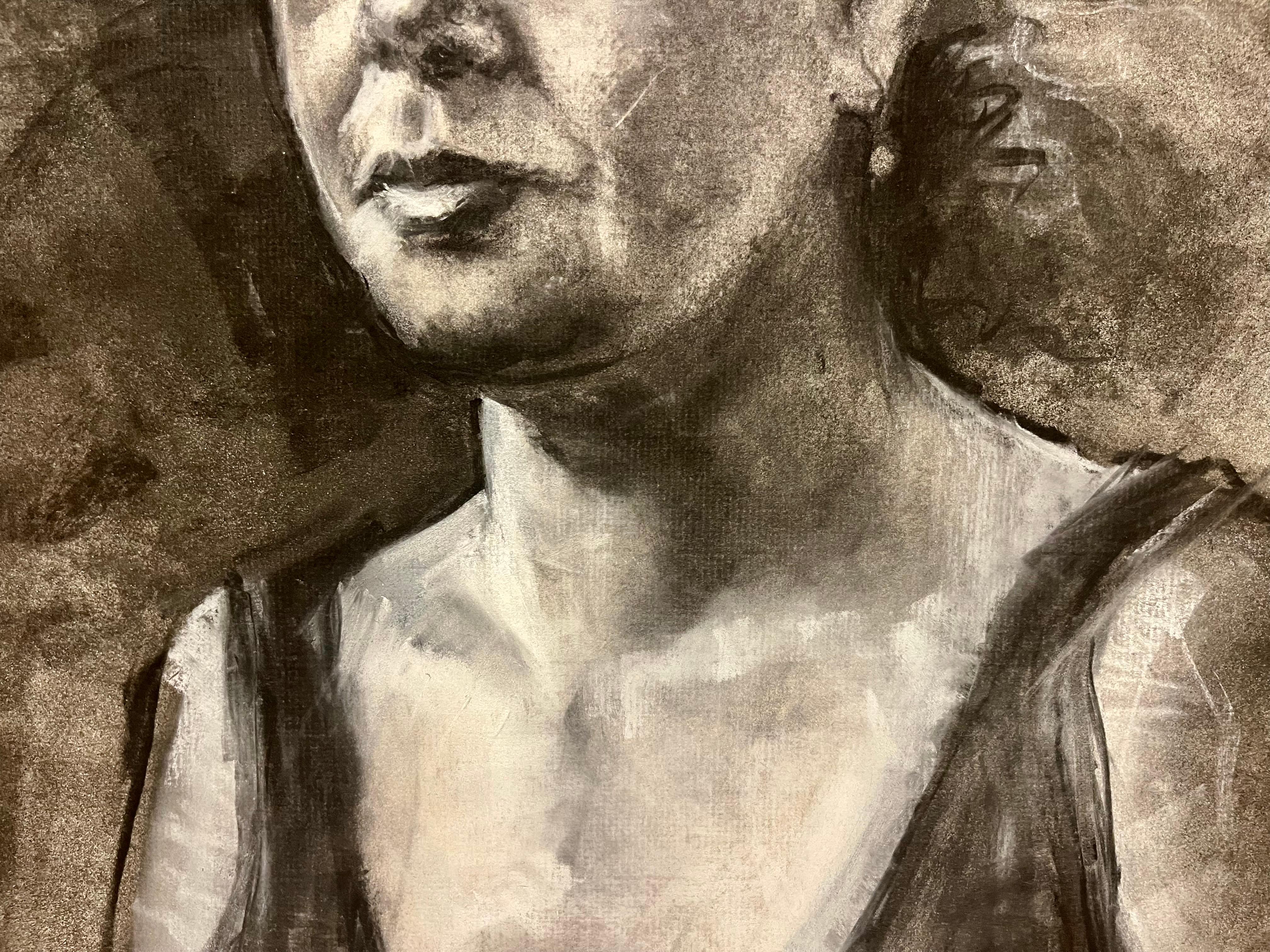 Portrait of African American Woman - Contemporary Art by MTH
