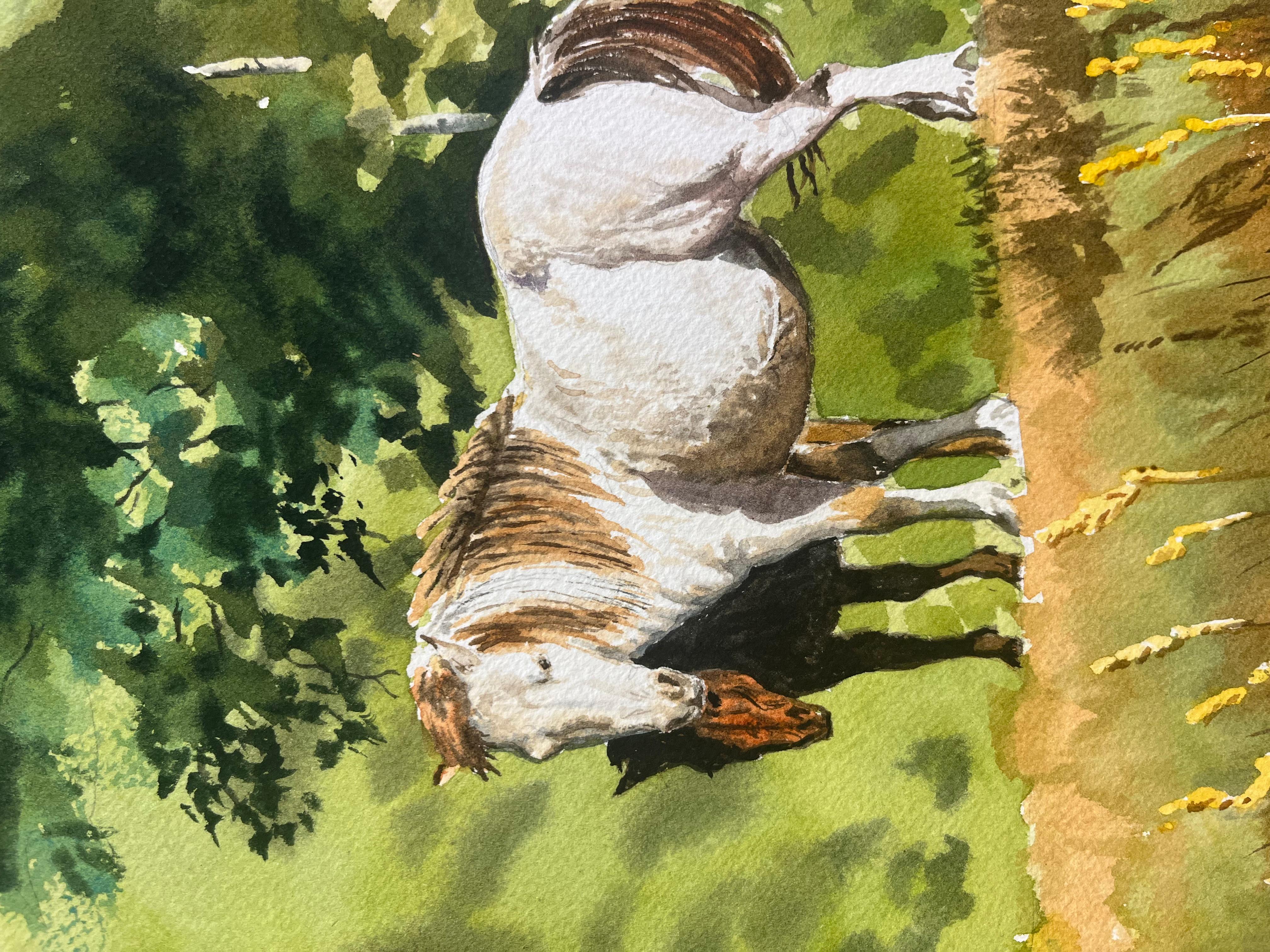 Weidende Pferde – Art von Donald Crosby Brown
