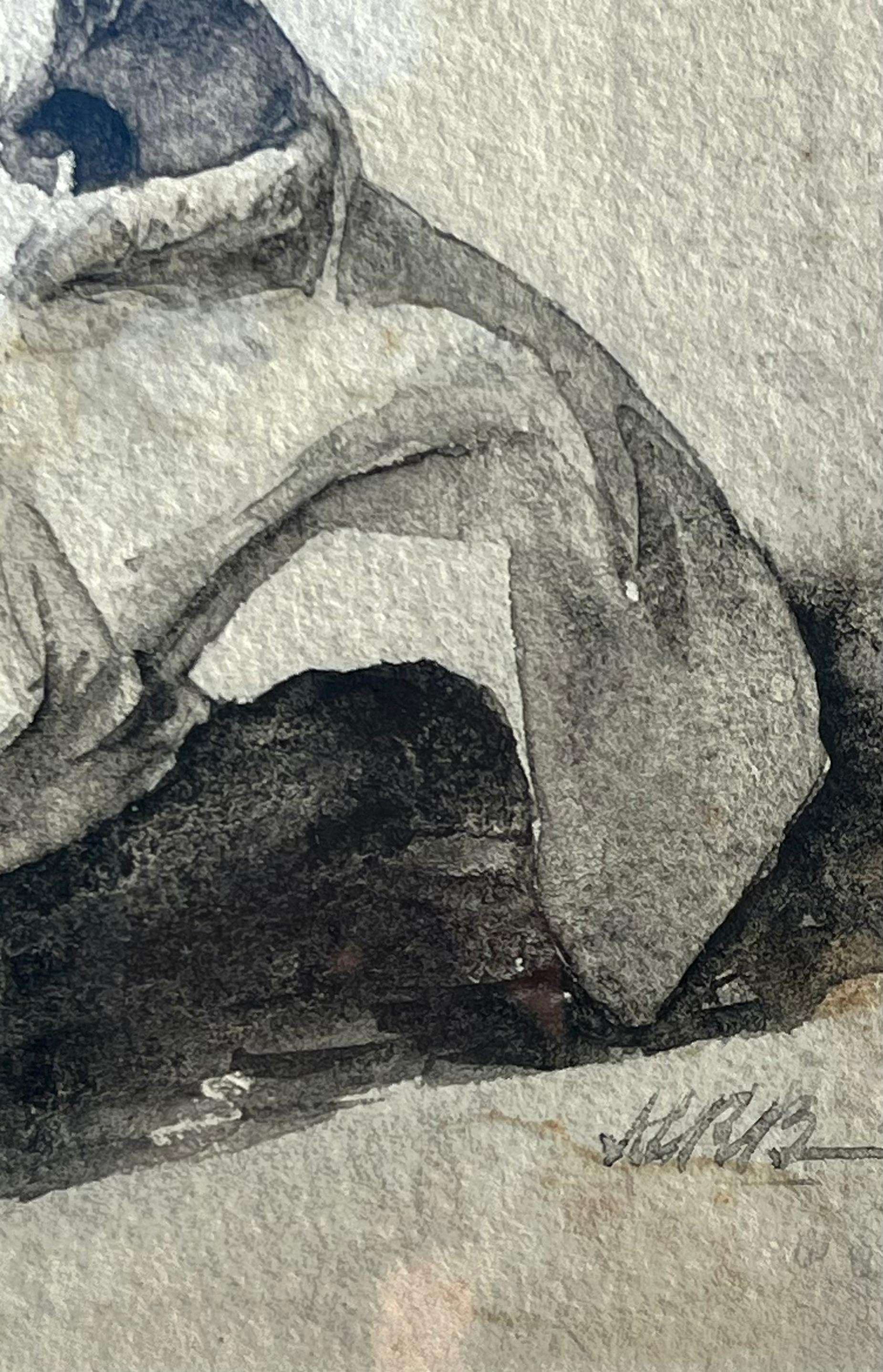 La hora del té - Figurative Art Beige de Alice Lynde Raymond Ball