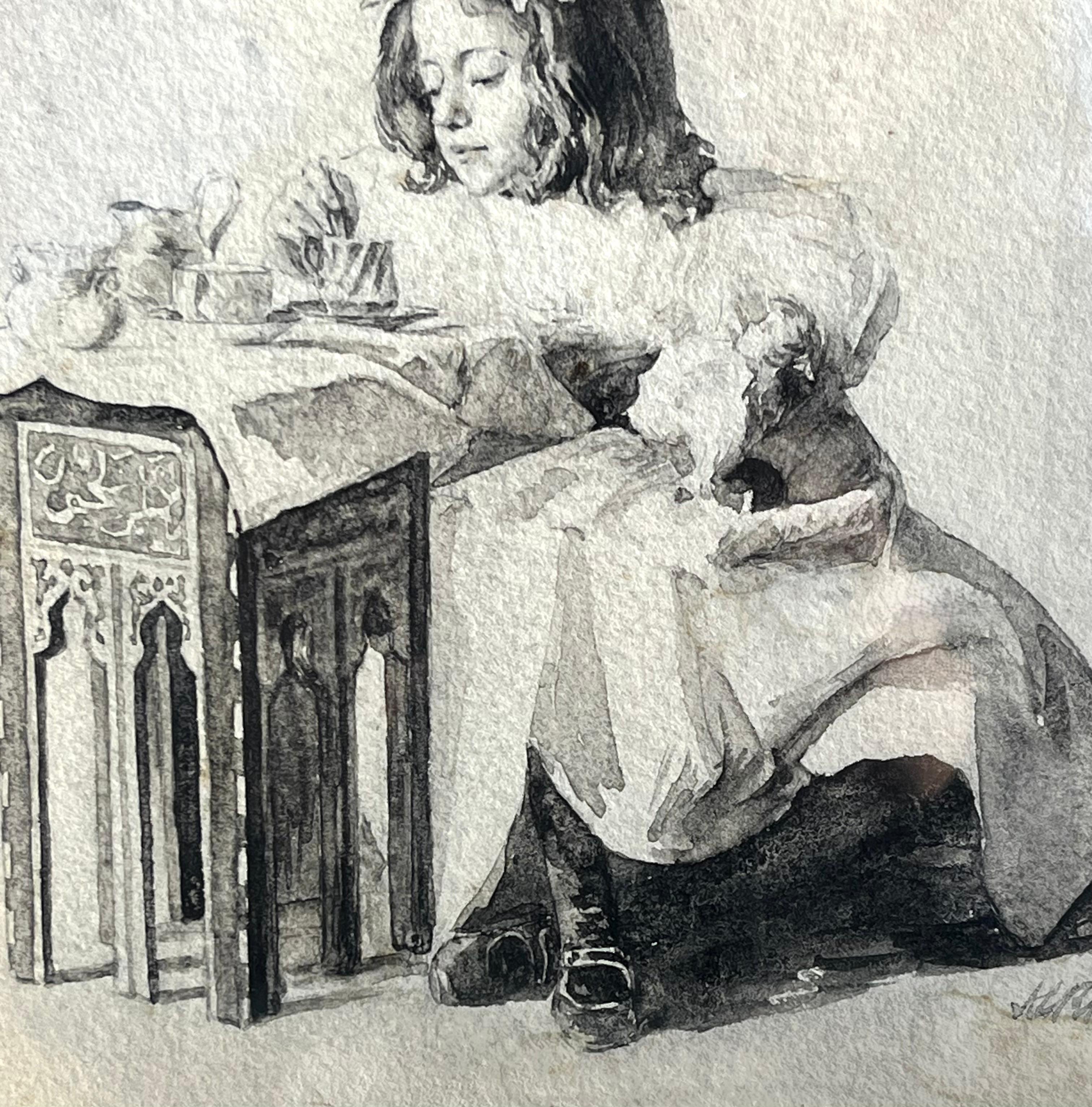 La hora del té - Art Impresionista de Alice Lynde Raymond Ball