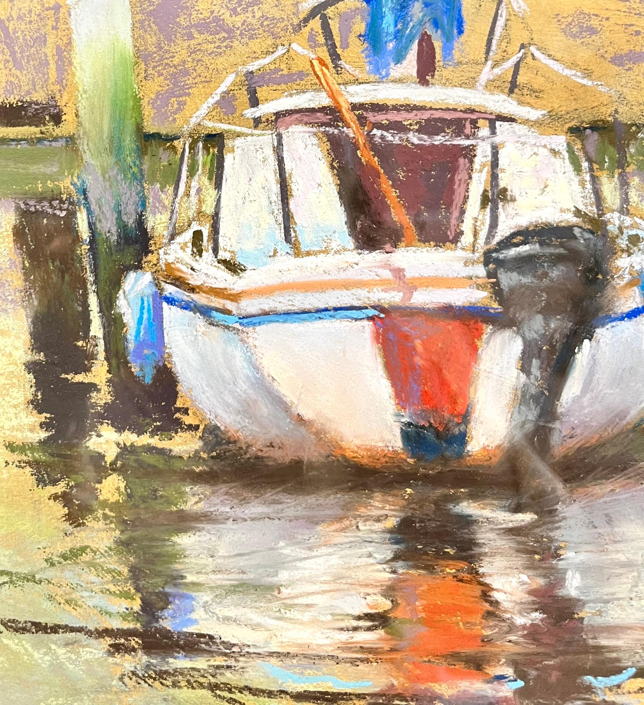 Accostage dans la baie de Chesapeake - Art de Raymond Ewing
