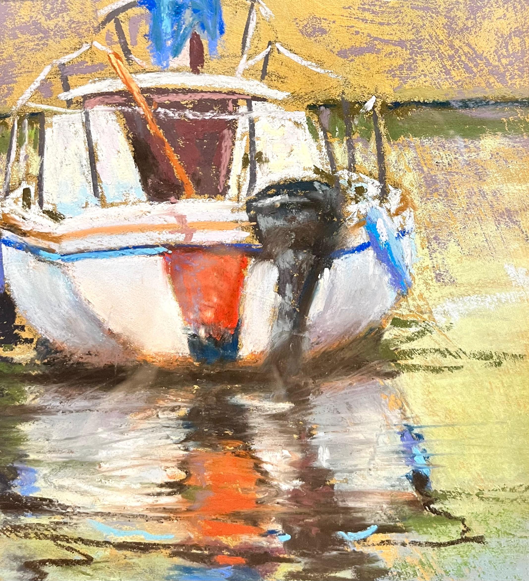 Accostage dans la baie de Chesapeake - Contemporain Art par Raymond Ewing