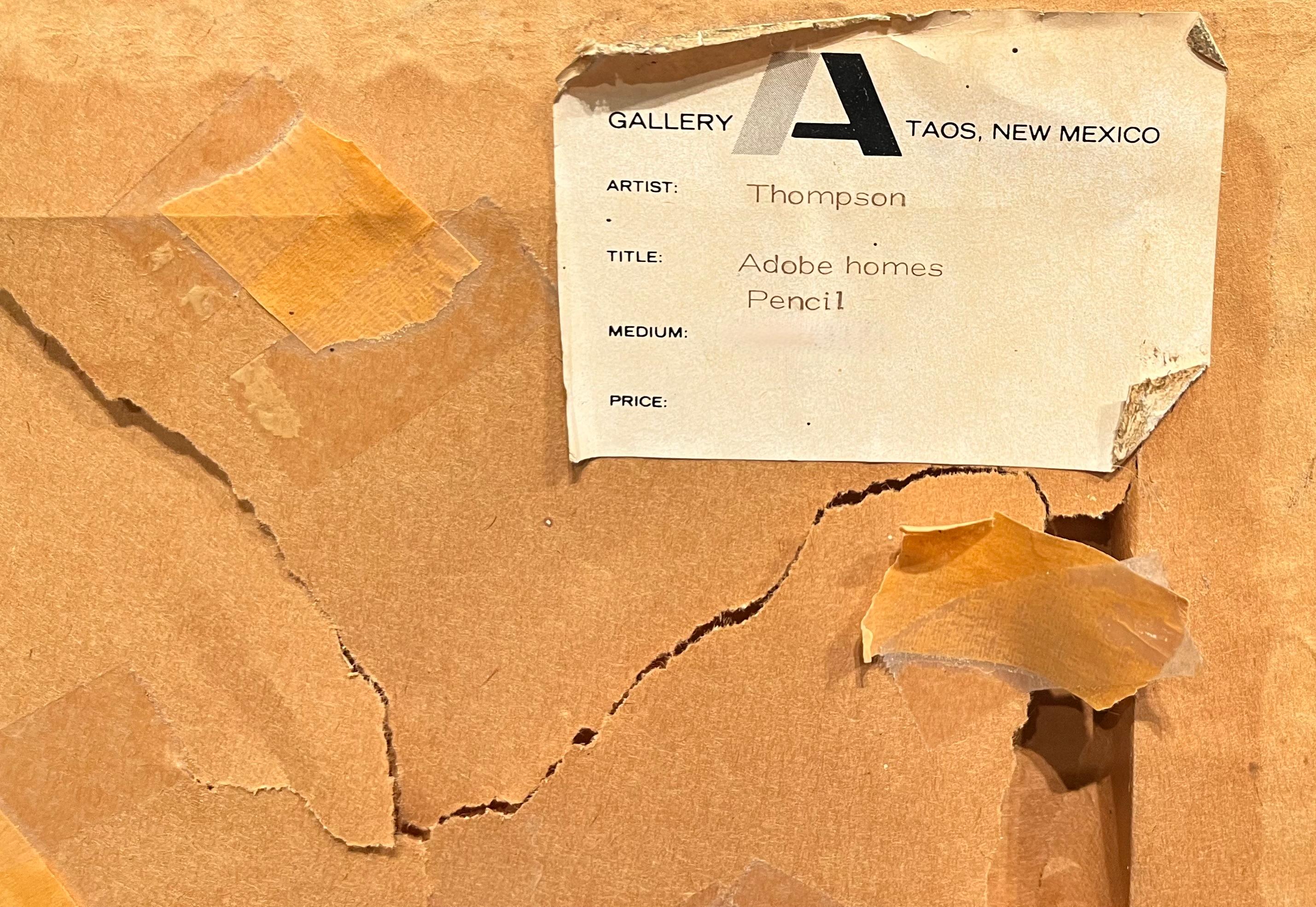 Croquis de Taos, Nouveau Mexique intitulé 