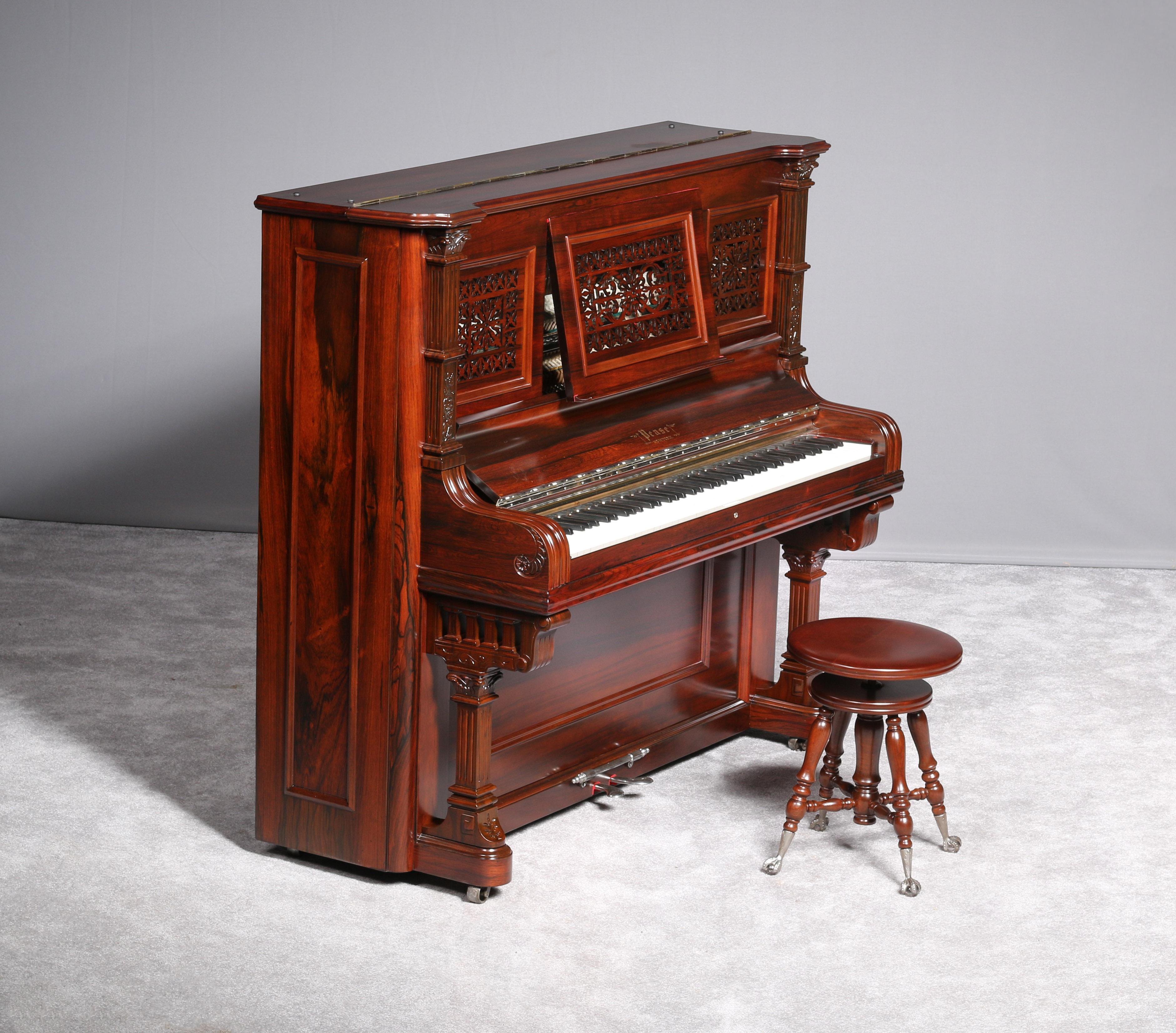 Vollständig restauriertes Pease Upright Klavier, 1891 im Angebot 5