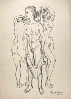 1940s Nude Drawings and Watercolors