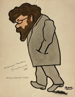 Caricature du politique irlandais Alexander Green datant des années 1920 environ