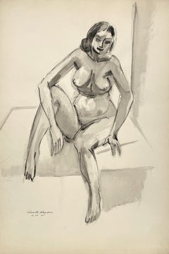 Un favoloso Studio A di nudo femminile di metà secolo del 1945 di Harold Haydon