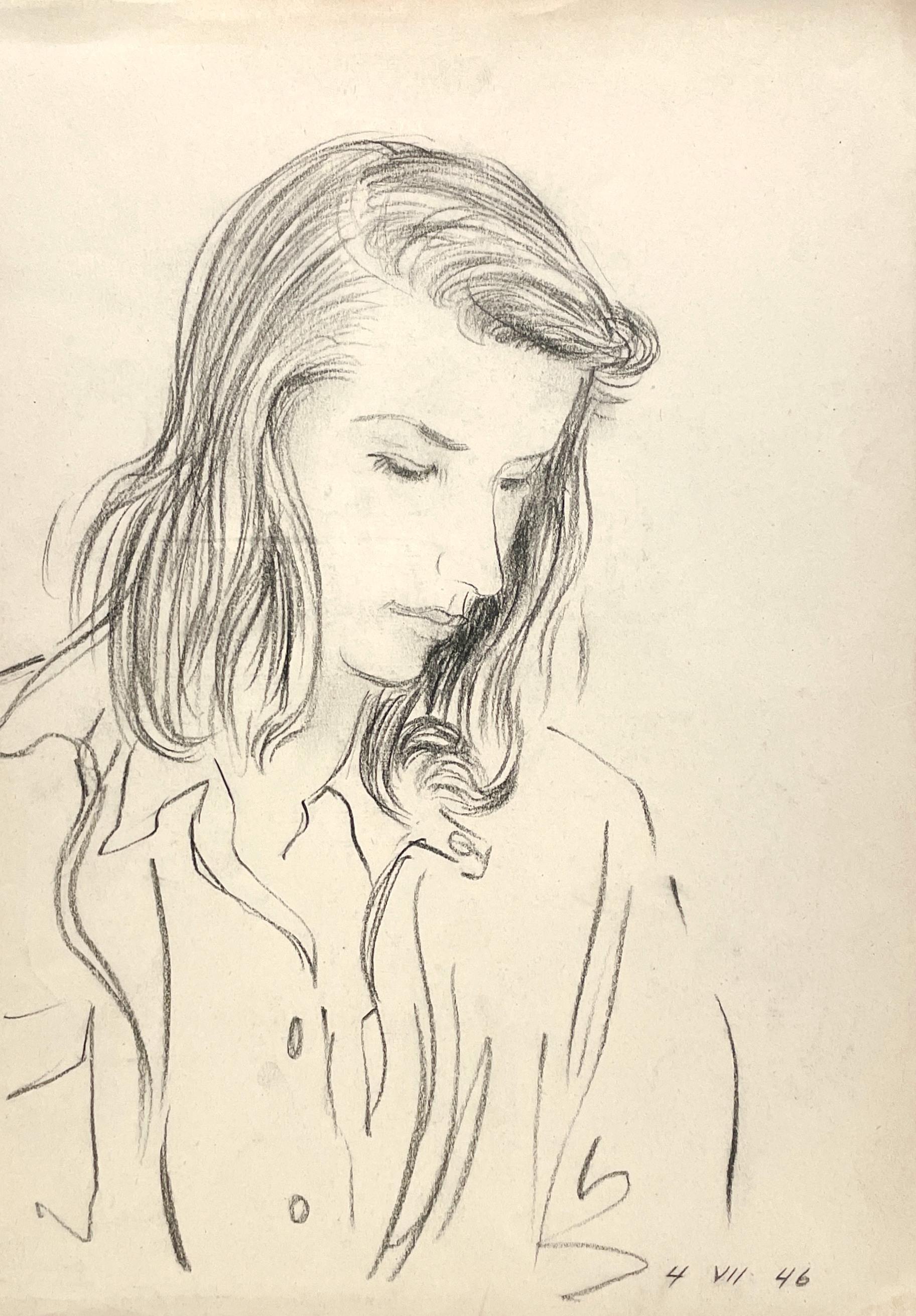Frauen Porträtzeichnungen und - aquarelle