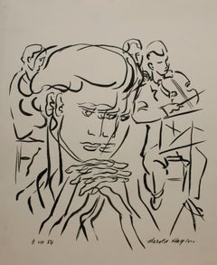 Portrait Drawings and Watercolors